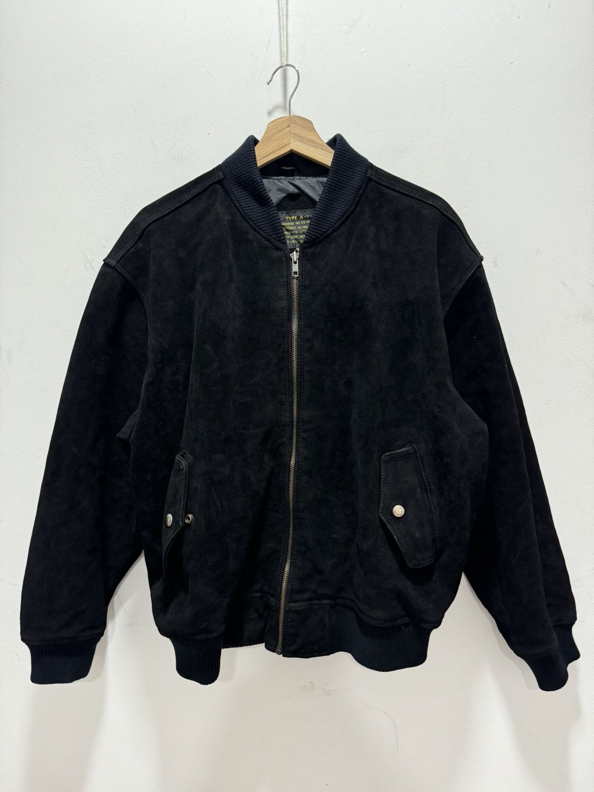 Leather TYPE A-1 US ARMY AIR FORCE LEATHER JACKET Size US L / EU 52-54 / 3 - 1 Thumbnail