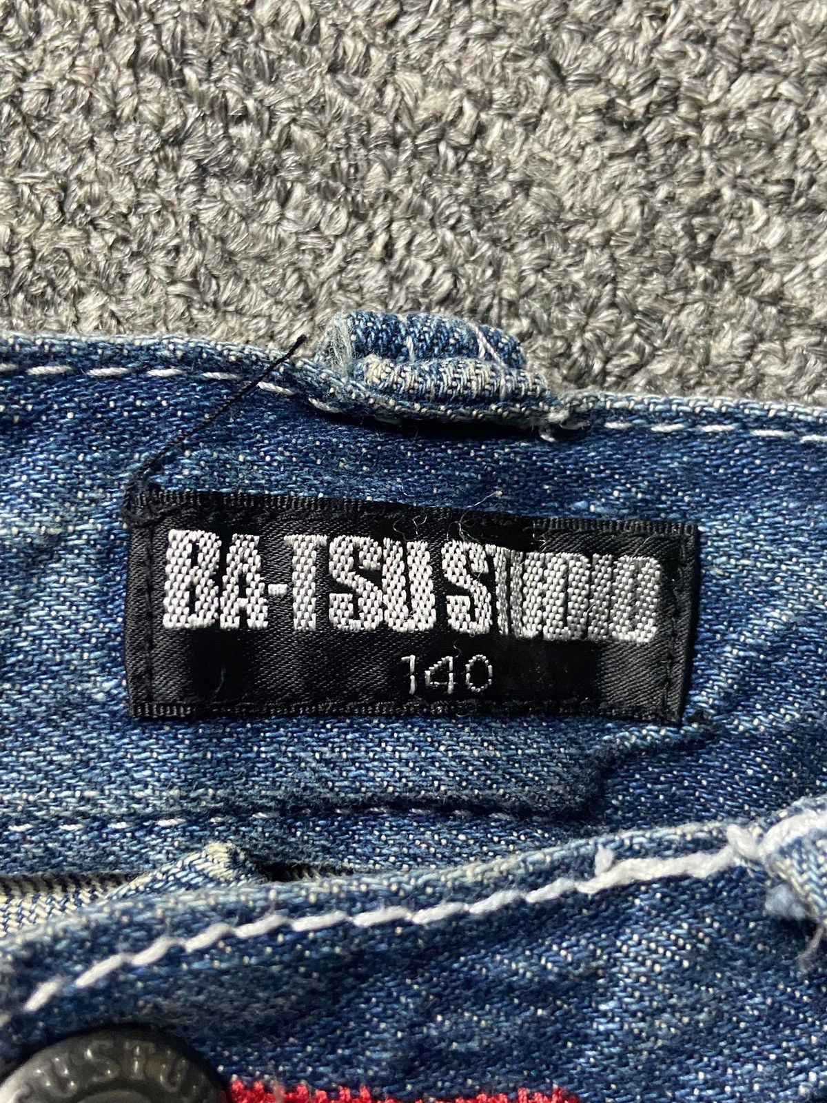 Japanese Brand BA-TSU STUDIO Brand Distressed Jeans (139) Size US 28 / EU 44 - 5 Thumbnail