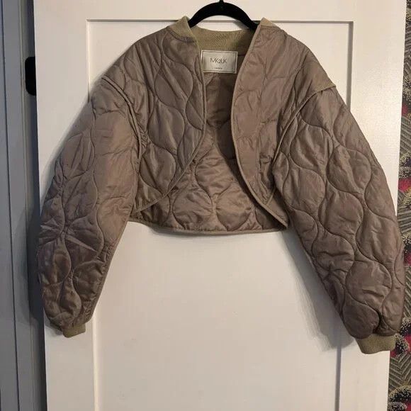 Other MK2UK Quilted Cropped Bomber Jacket Size S / US 4 / IT 40 - 1 Thumbnail