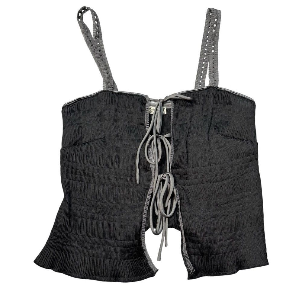 Free People NWT New Free People Pretty Please Black Cami Top Size S Size S / US 4 / IT 40 - 3 Thumbnail