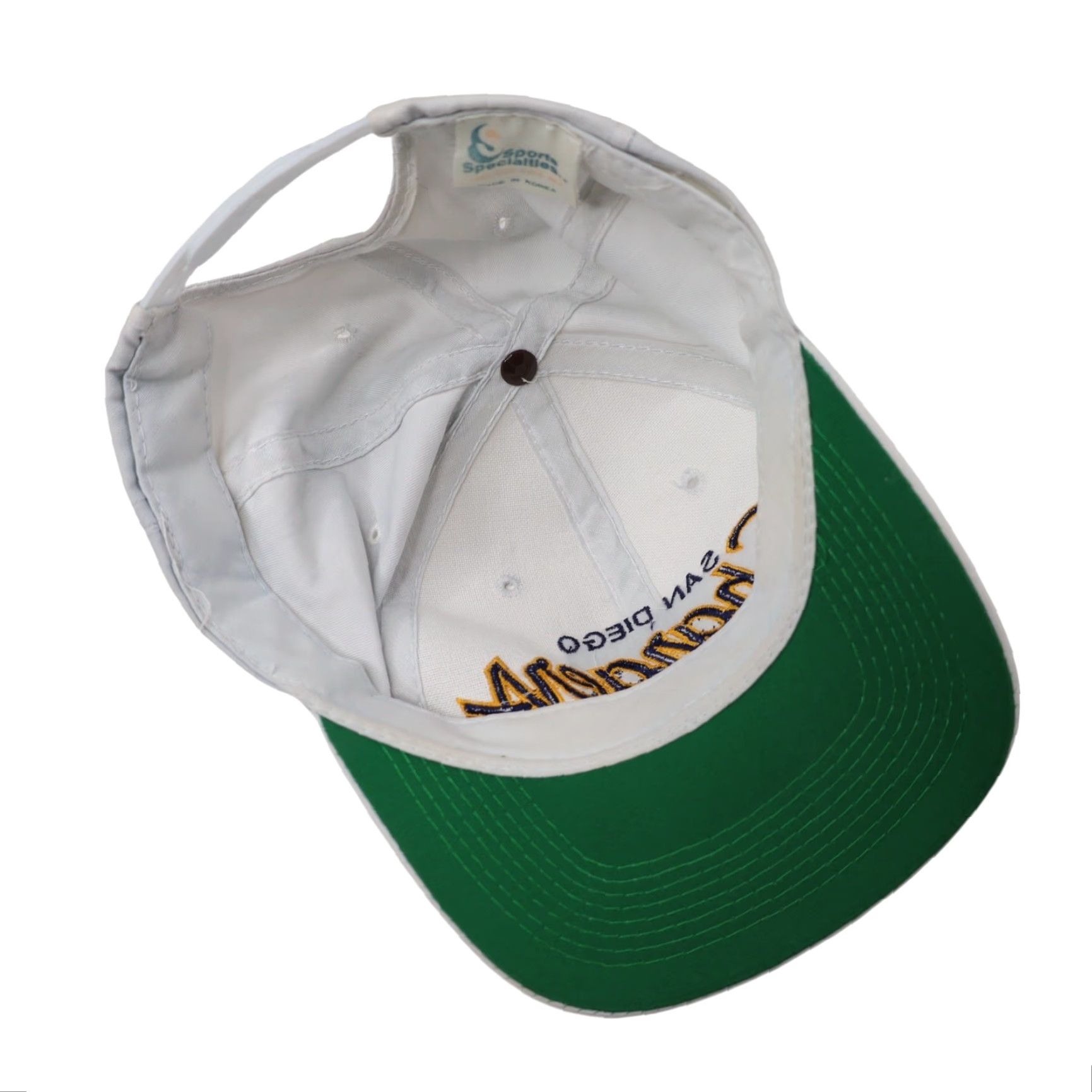 Sports Specialties VINTAGE Sport Specialties San Diego Chargers Script Spellout Snapback Hat Men One Size White Chargers Script Spellout Snapback Hat Mens Size ONE SIZE - 5 Thumbnail
