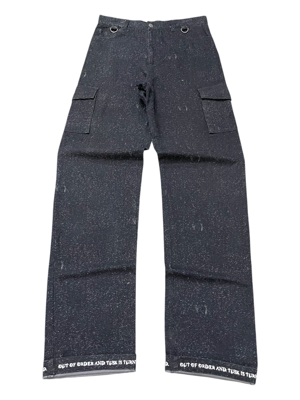 Hysteric Glamour × Japanese Brand Splash Number Poems Monkey Pocket Snow Effect Cargo Pants Size US 30 / EU 46 - 2 Thumbnail