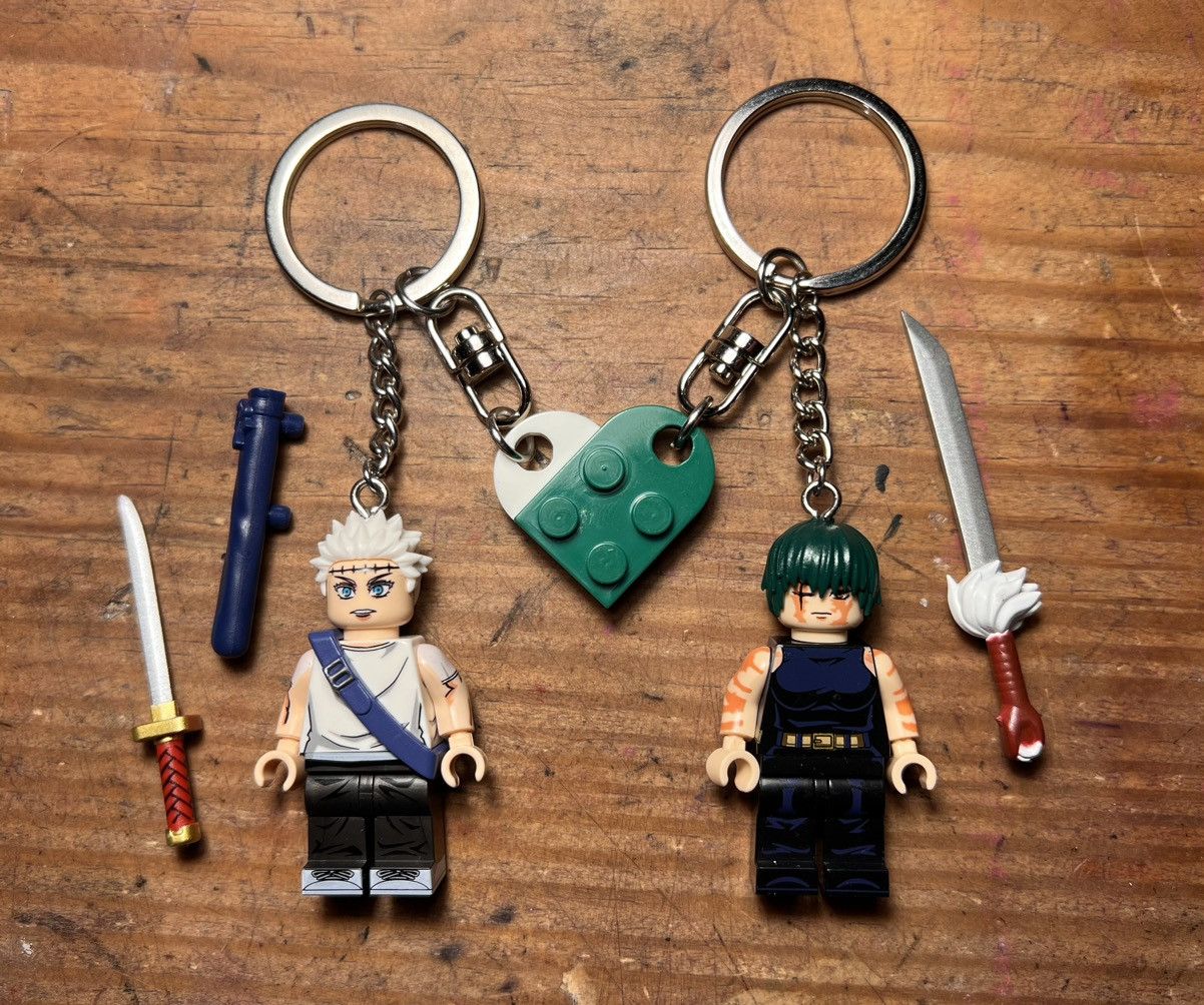 Anime Gojo Maki Jujutsu Kaisen anime minifigure keychain keyring Size ONE SIZE - 2 Thumbnail