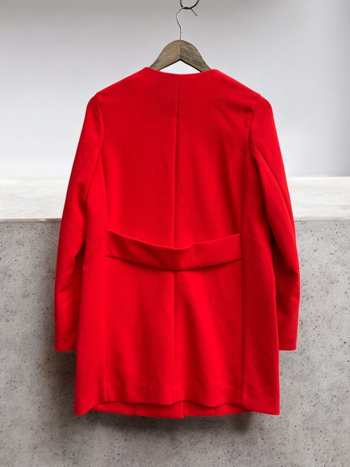 Uniqlo Uniqlo women's Collarless Single-brested Red Coat Size M / US 6-8 / IT 42-44 - 2 Thumbnail