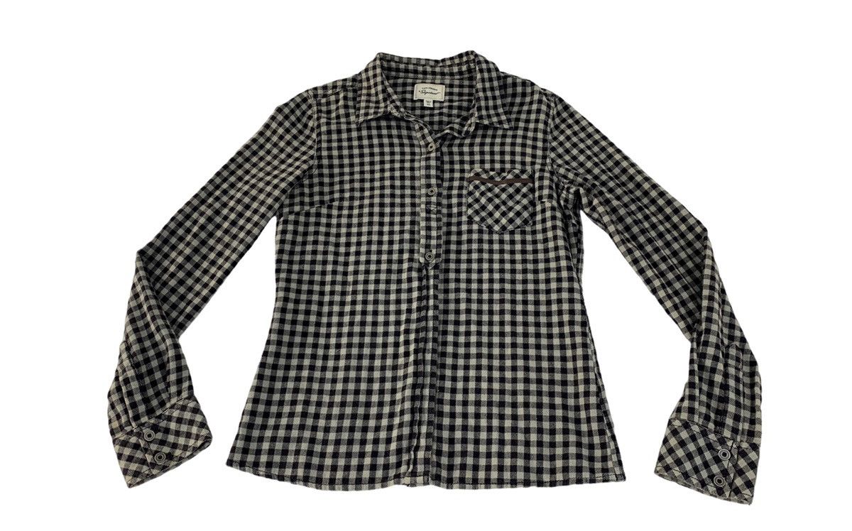 Levi's Levi’s Strauss Signature Flannel Mini Checked Button Up Size S / US 4 / IT 40 - 1 Thumbnail