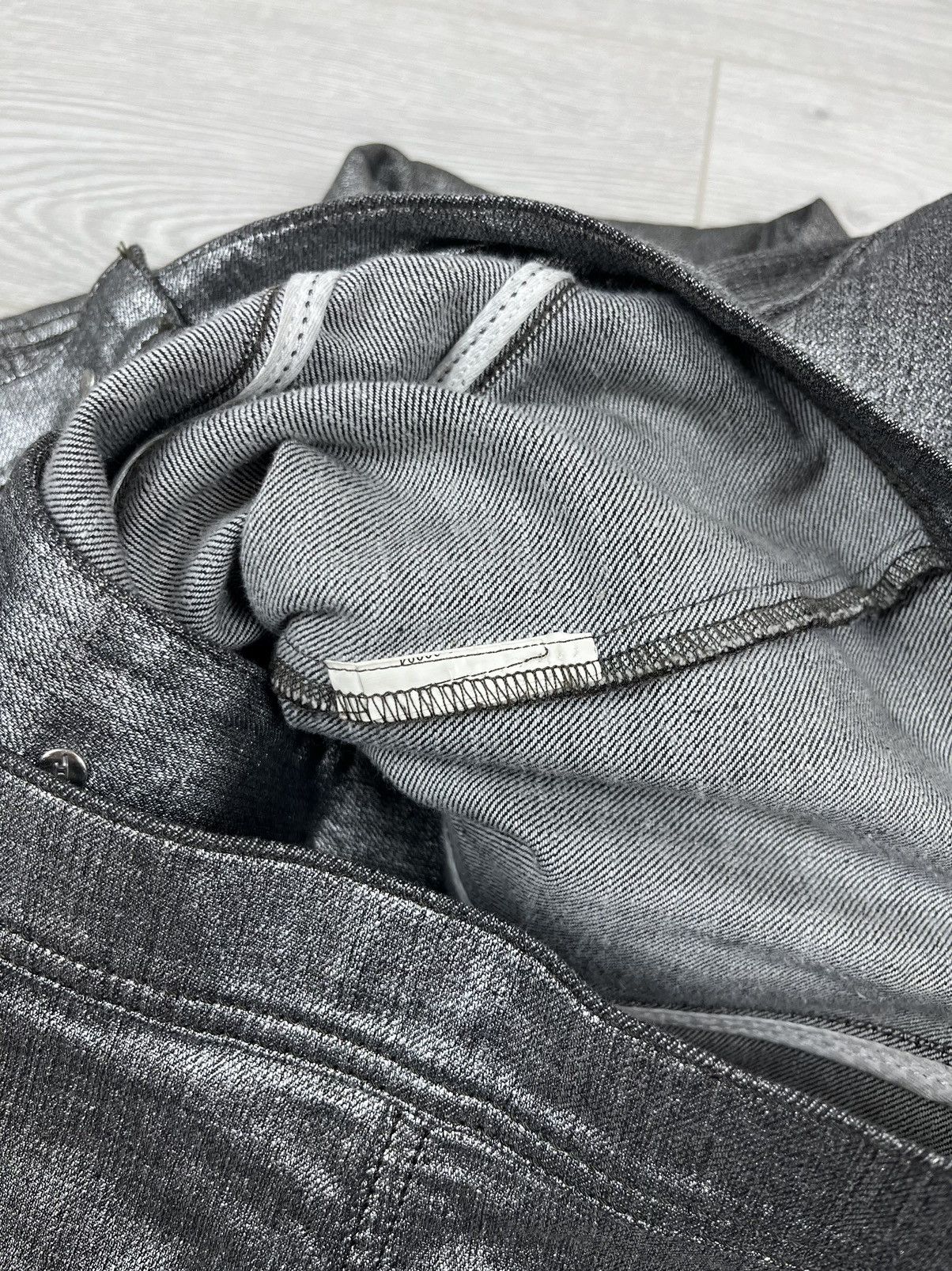 Diesel Diesel Y2K Silver Denim Waxed Trucker Jacket L Size Size L / US 10 / IT 46 - 9 Thumbnail