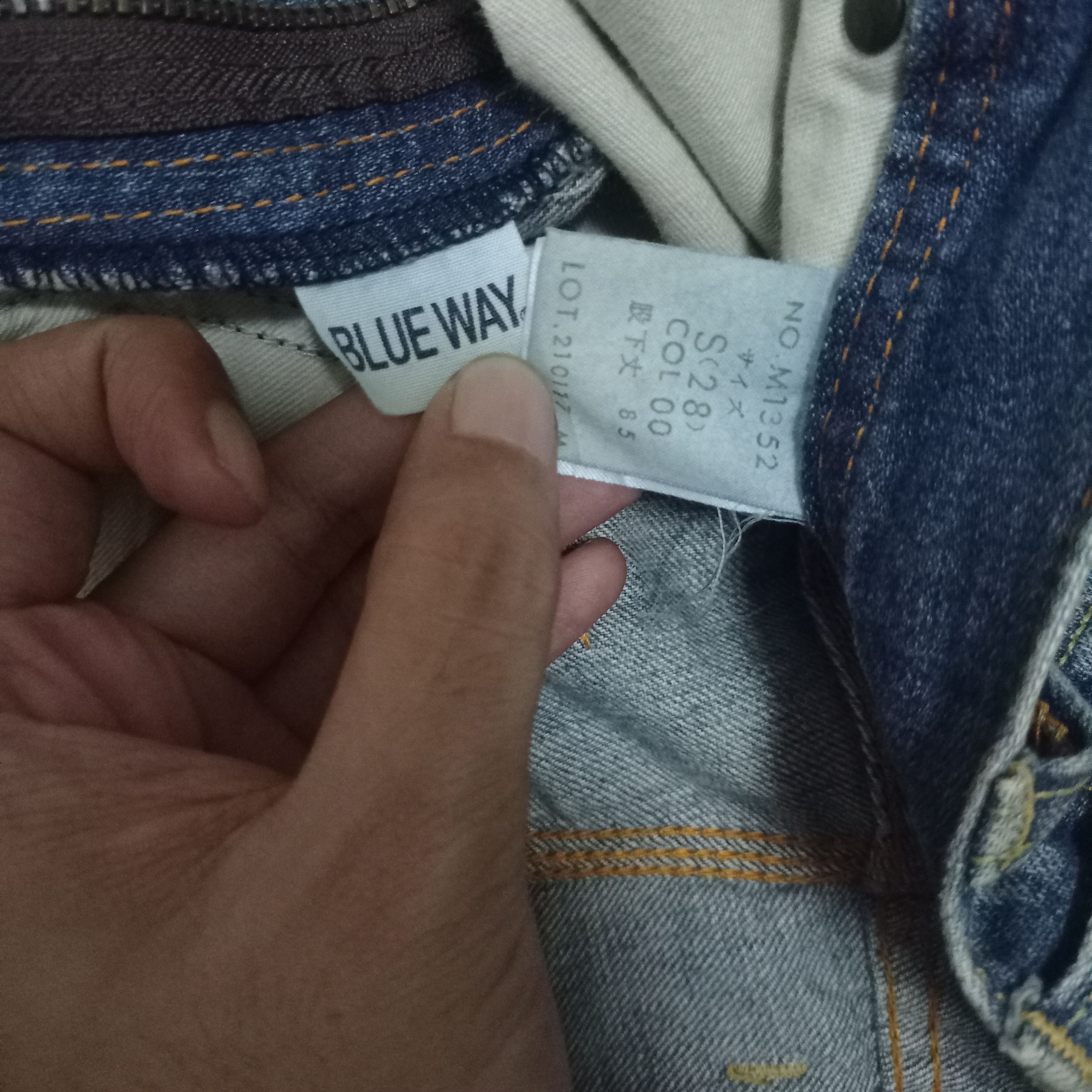 Japanese Brand Vintage Japanese BLUE WAY Distressed Flare Jeans Size US 30 / EU 46 - 11 Thumbnail
