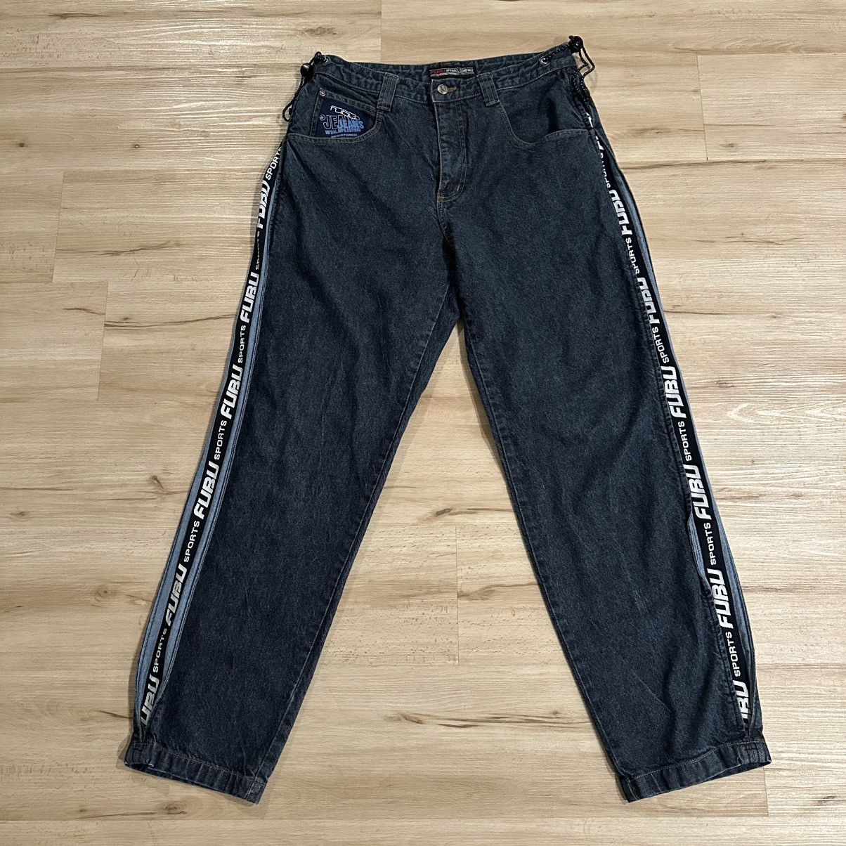 Fubu Vintage 2000s FUBU Jeans Women's Side Piping Baggy Denim Size 30" / US 8 / IT 44 - 1 Thumbnail