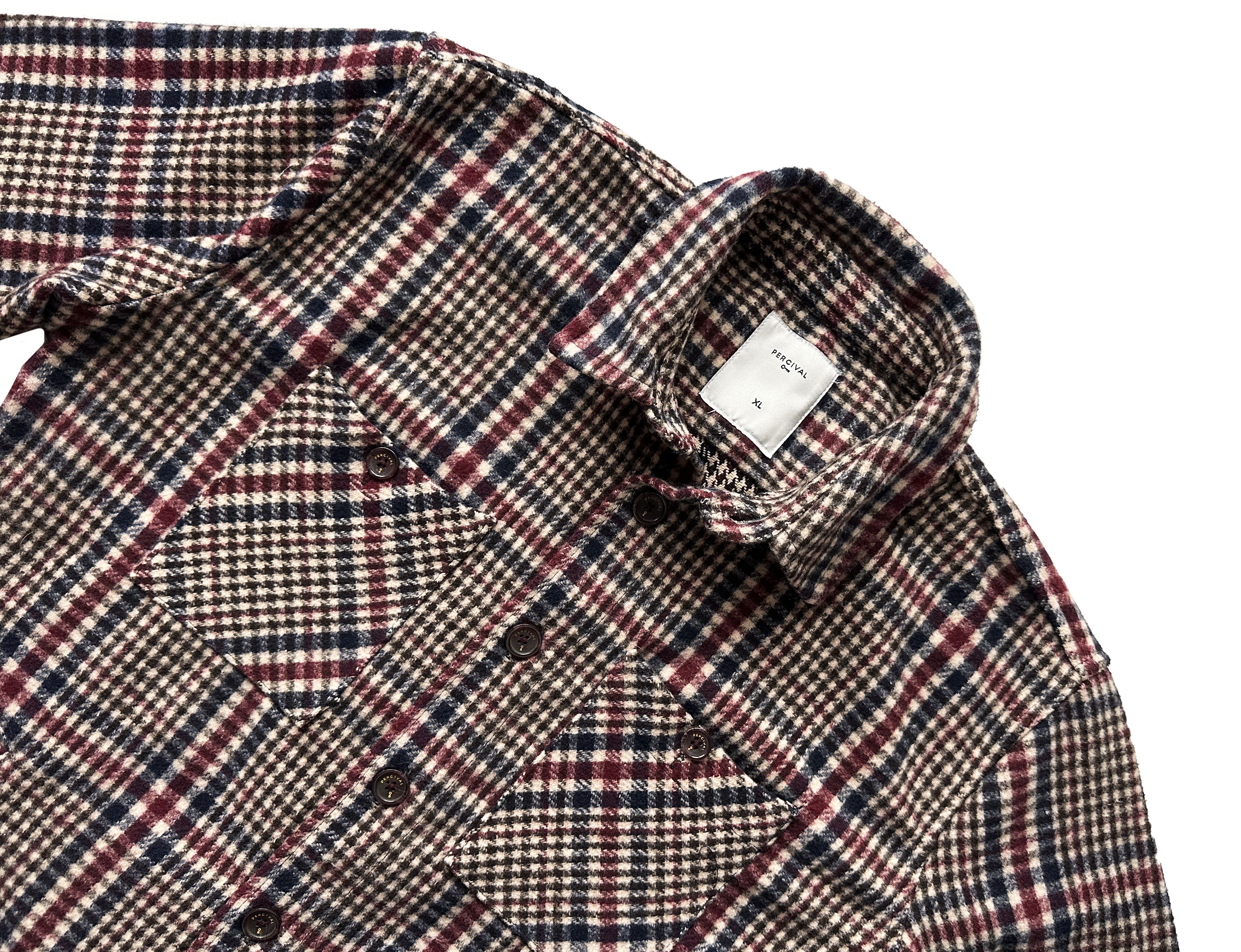 Percival Percival checkred overshirt jacket Size US XL / EU 56 / 4 - 4 Thumbnail