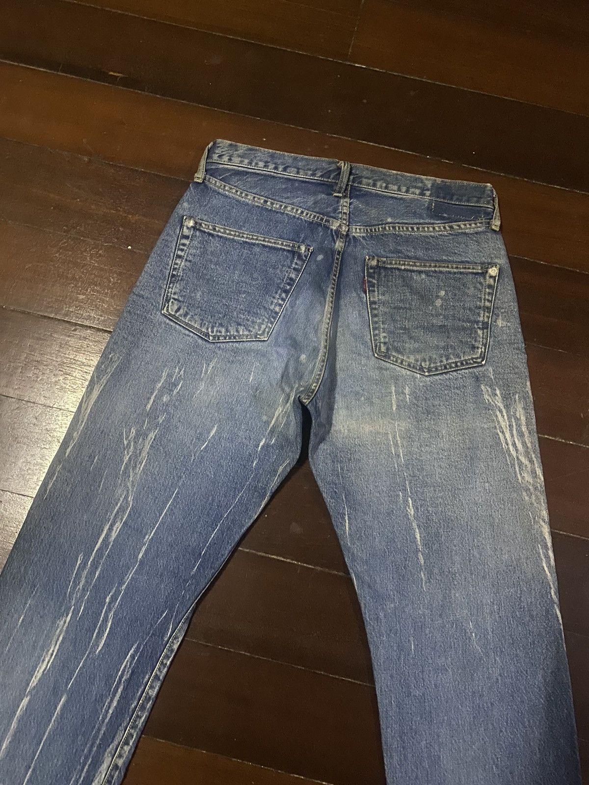 Warehouse FIRE 🔥 vintage DENIME JAPAN Selvedge Denim nice faded b1 Size US 33 - 15 Thumbnail