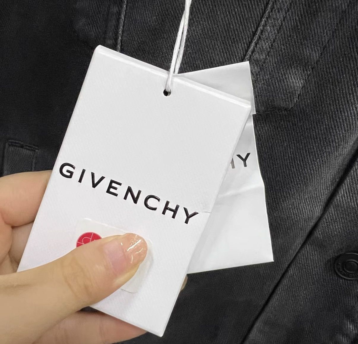 Givenchy Givenchy Black-Grey Embroidered Logo Denim Vest J41 Size US XL / EU 56 / 4 - 4 Thumbnail