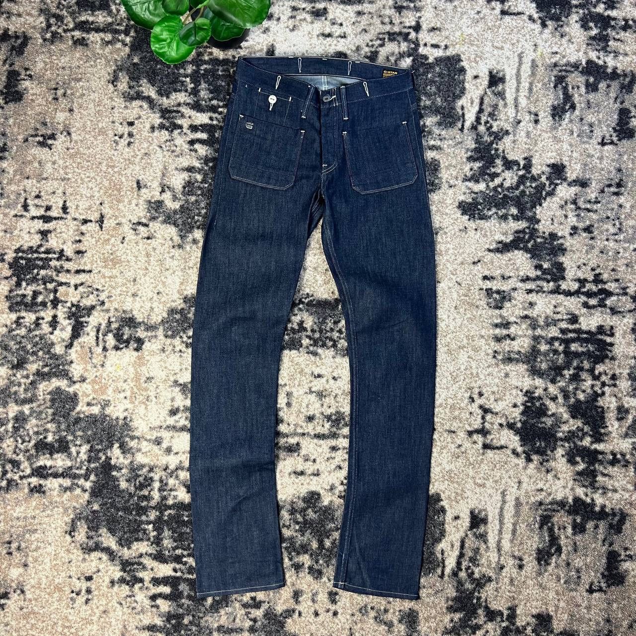 G-Star G-Star Raw Japanese Y2K Slim Fit Deep Blue Denim Jeans Size US 30 / EU 46 - 2 Thumbnail