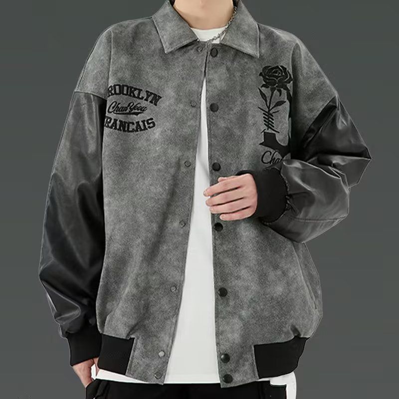 Designer × Japanese Brand men splicing PU leather jacket Size US M / EU 48-50 / 2 - 1 Thumbnail