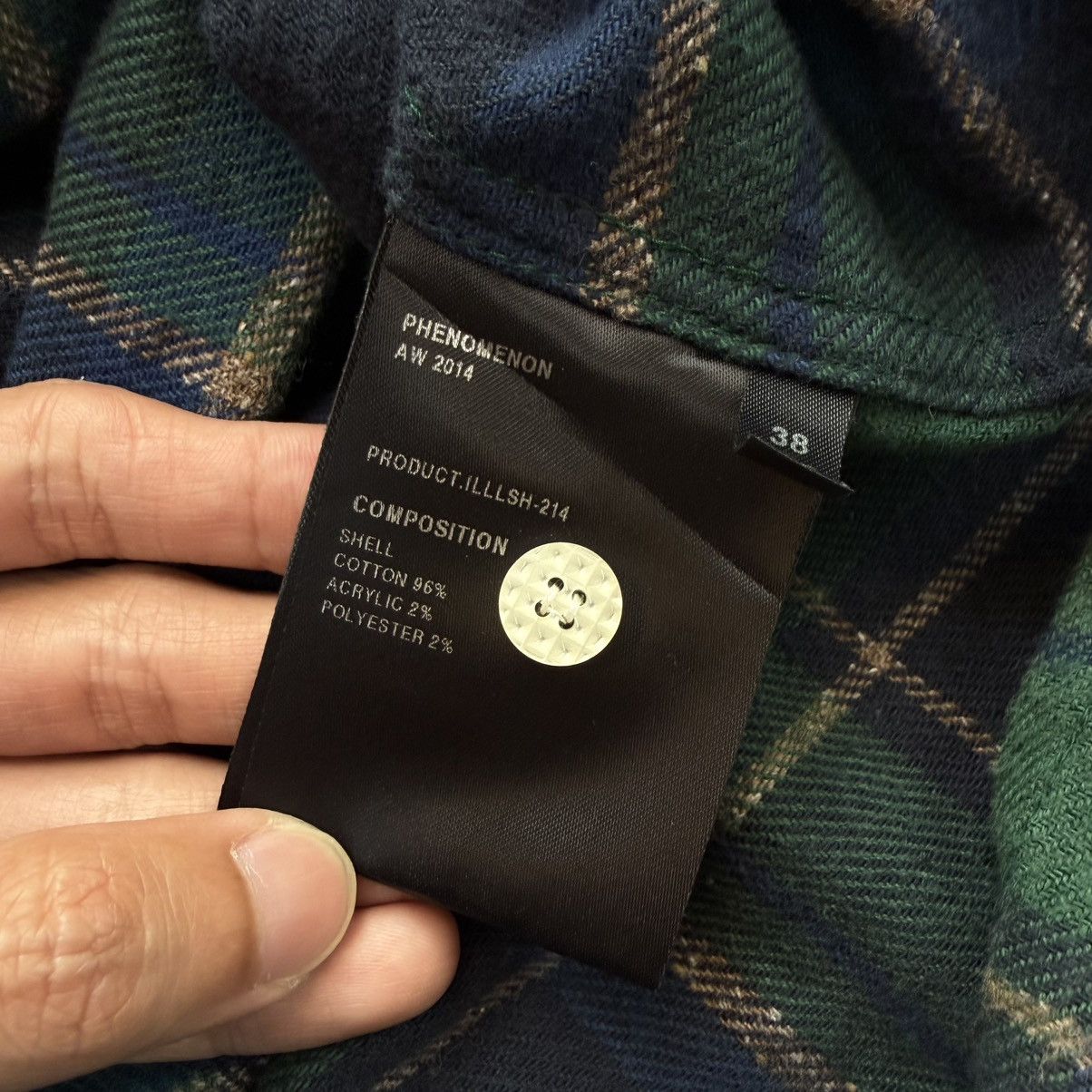 PHENOMENON Phenomenon AW2014 Raw Hem High-Low Flannel Size US M / EU 48-50 / 2 - 9 Thumbnail