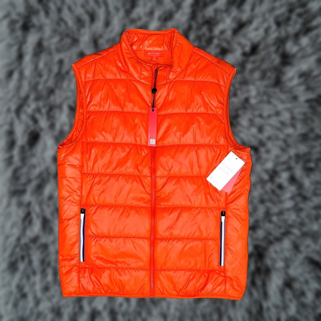 X-LARGE Vermilion Orange Redvanly Puffer Vest Golf Size US L / EU 52-54 / 3 - 1 Thumbnail