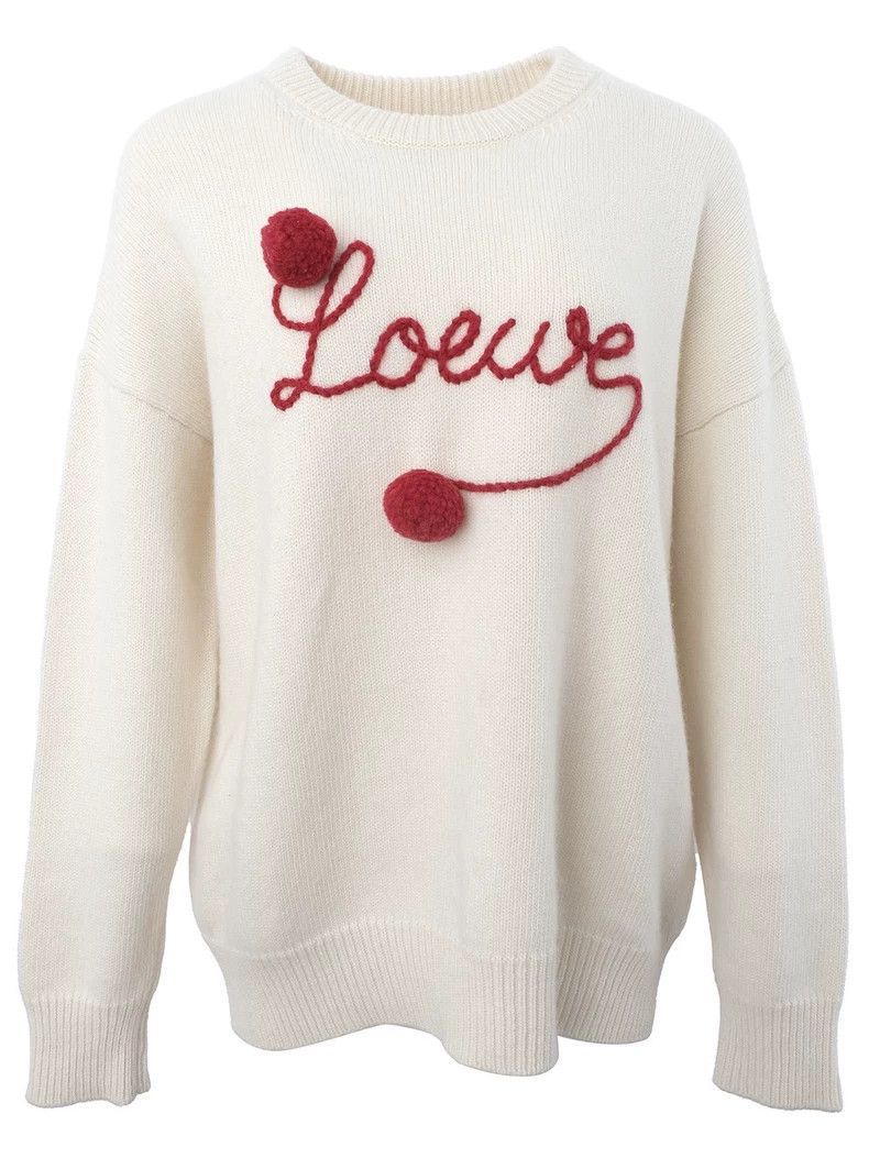 Loewe LOEWE White sweater in beige Size M / US 6-8 / IT 42-44 - 2 Thumbnail
