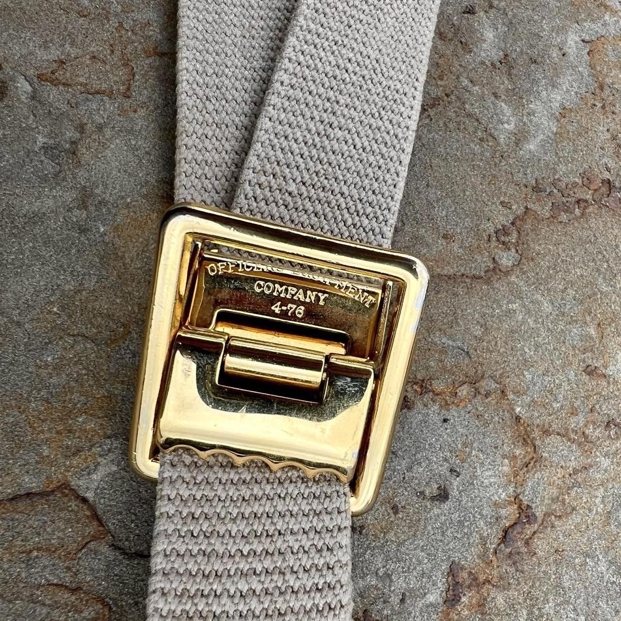 Other Gold Buckle Authentic Military Woven Belt Size ONE SIZE - 3 Thumbnail