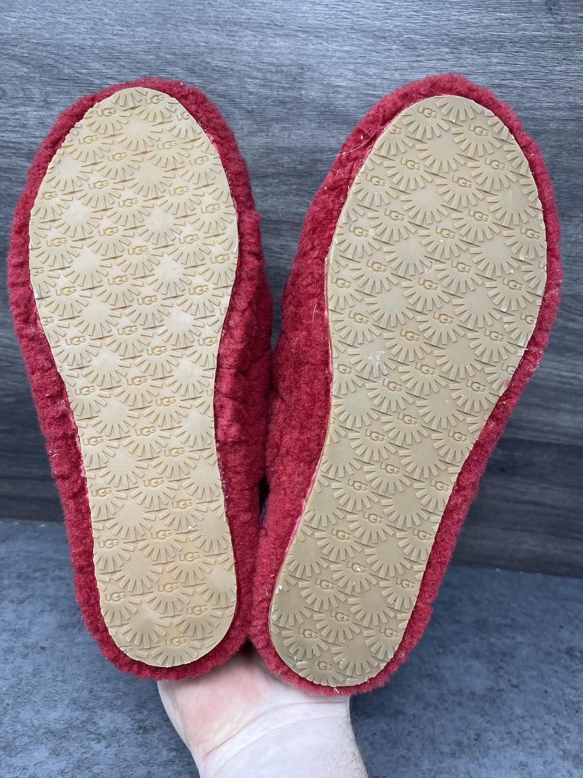 Ugg UGG Fluff Yeah Slide Slippers Womens Size 6 Red Fur Size US 6 / IT 36 - 7 Thumbnail