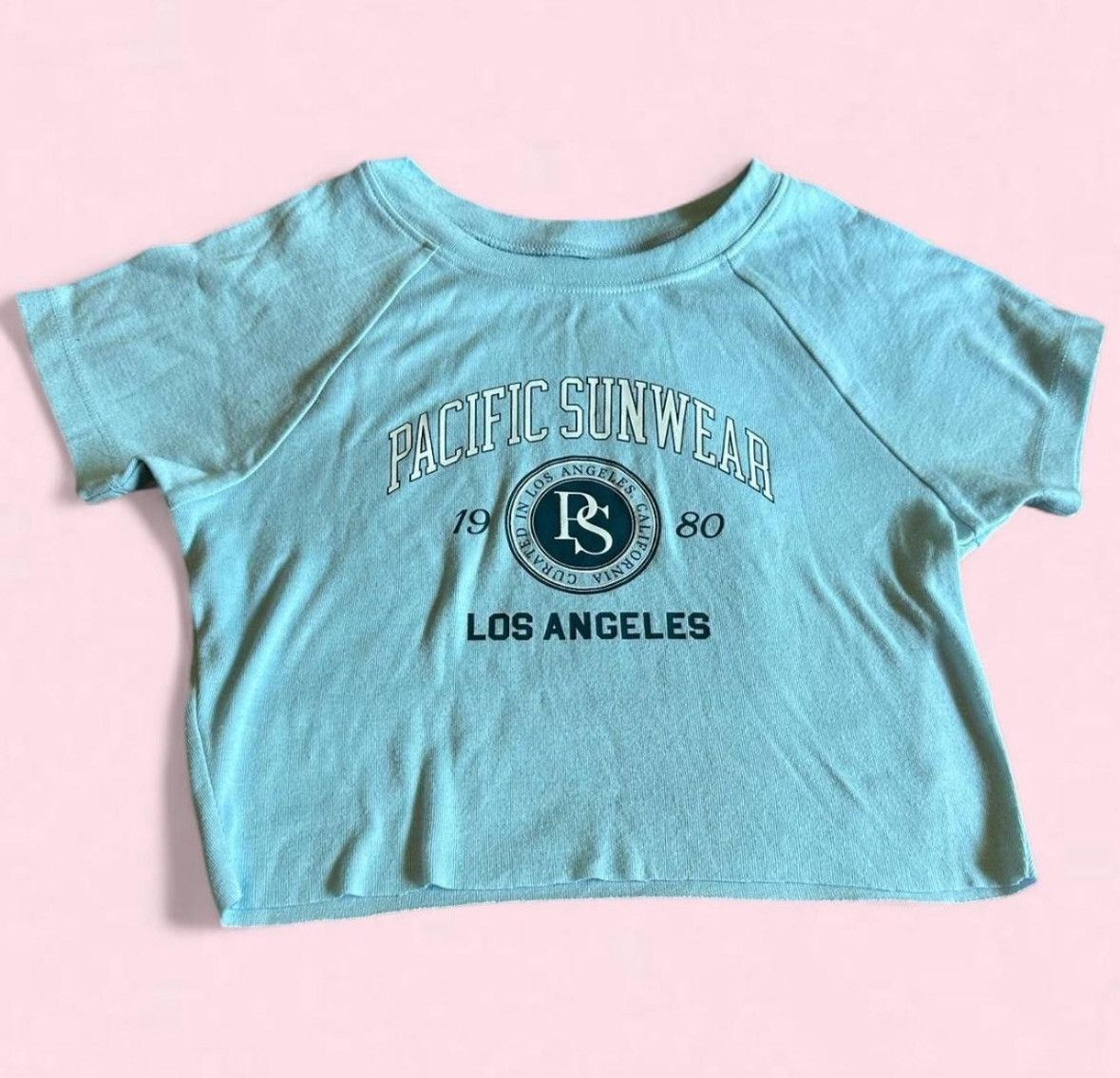 Pacsun Pacsun cropped blue tee Size S / US 4 / IT 40 - 1 Thumbnail