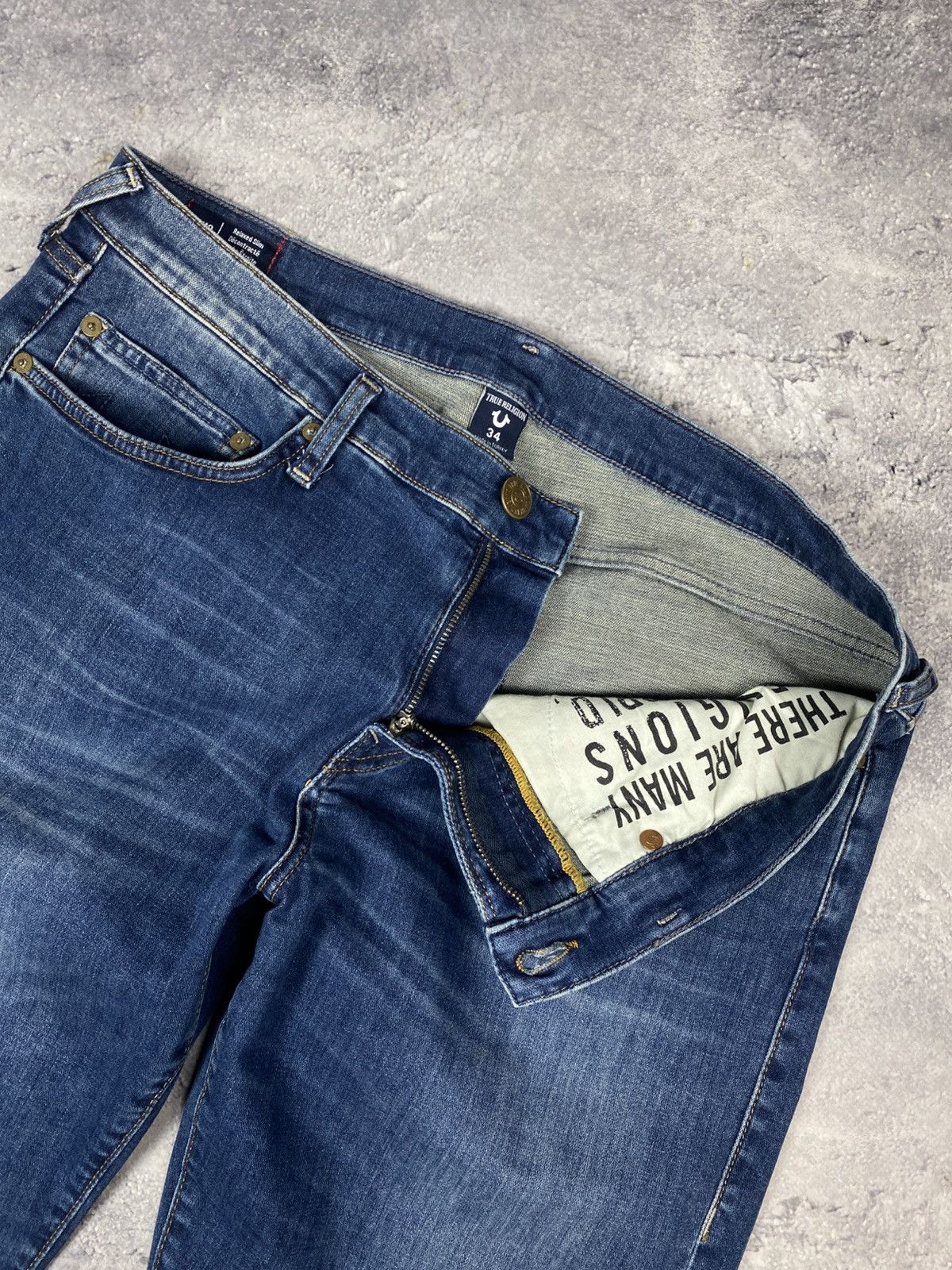 True Religion True Religion Blue Denim Jeans Relaxed Slim Japanese Y2K Size US 34 / EU 50 - 10 Thumbnail