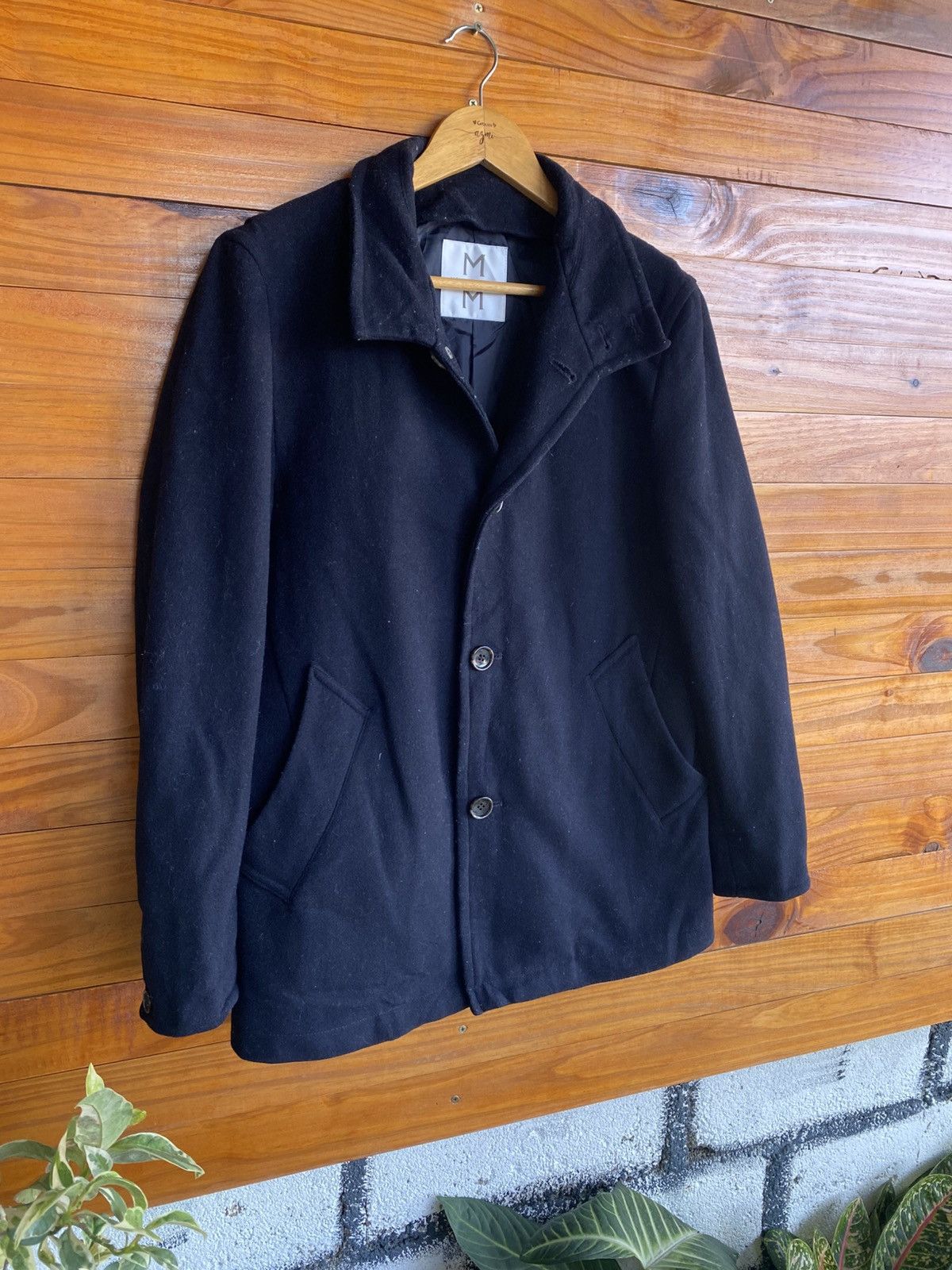 Melrose Men’s Melrose Wool Blend Coat – Japanese Brand Classic Size US S / EU 44-46 / 1 - 5 Thumbnail