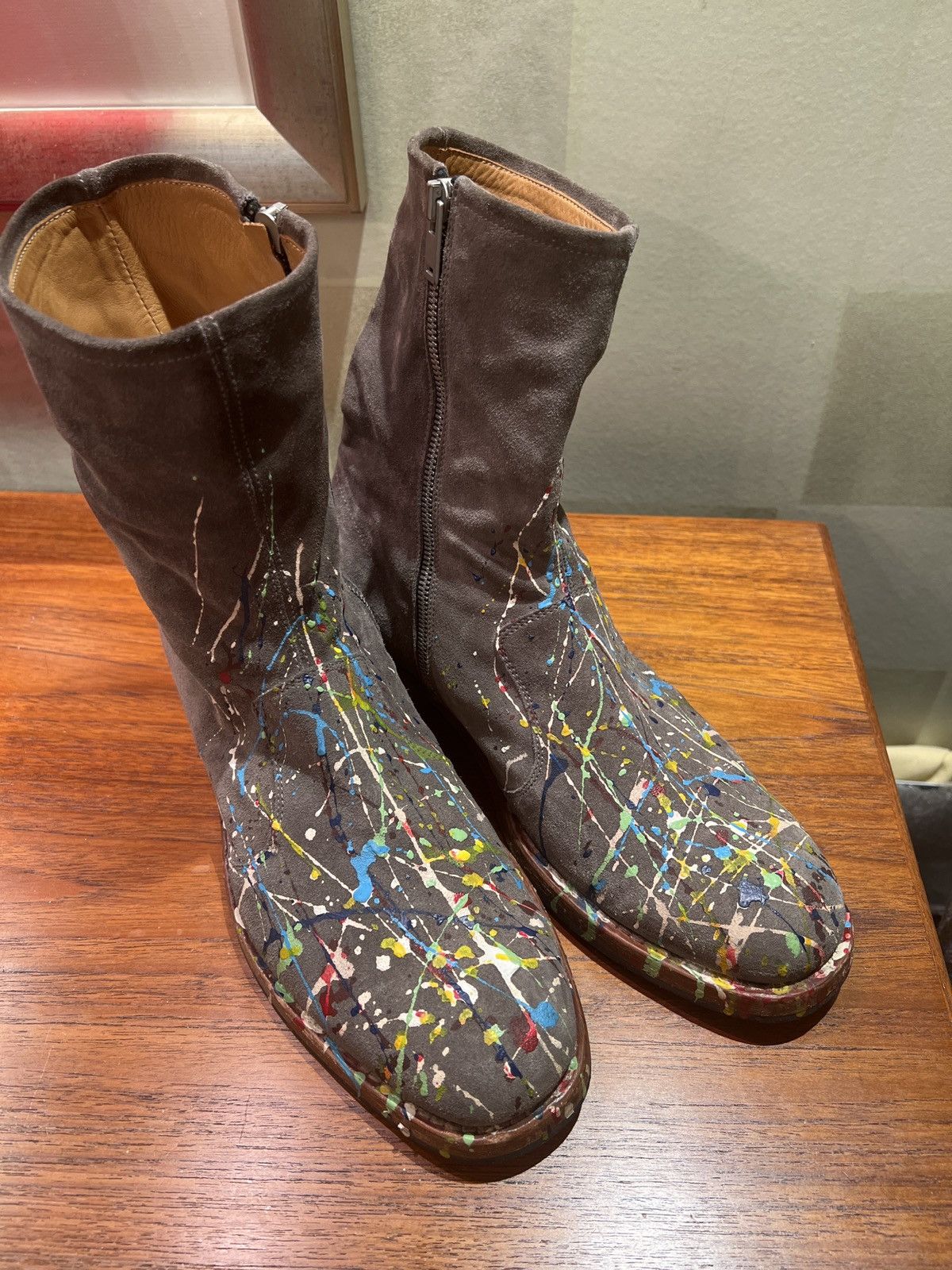 Maison Margiela Maison Margiela Hand Painted Boots Grailed