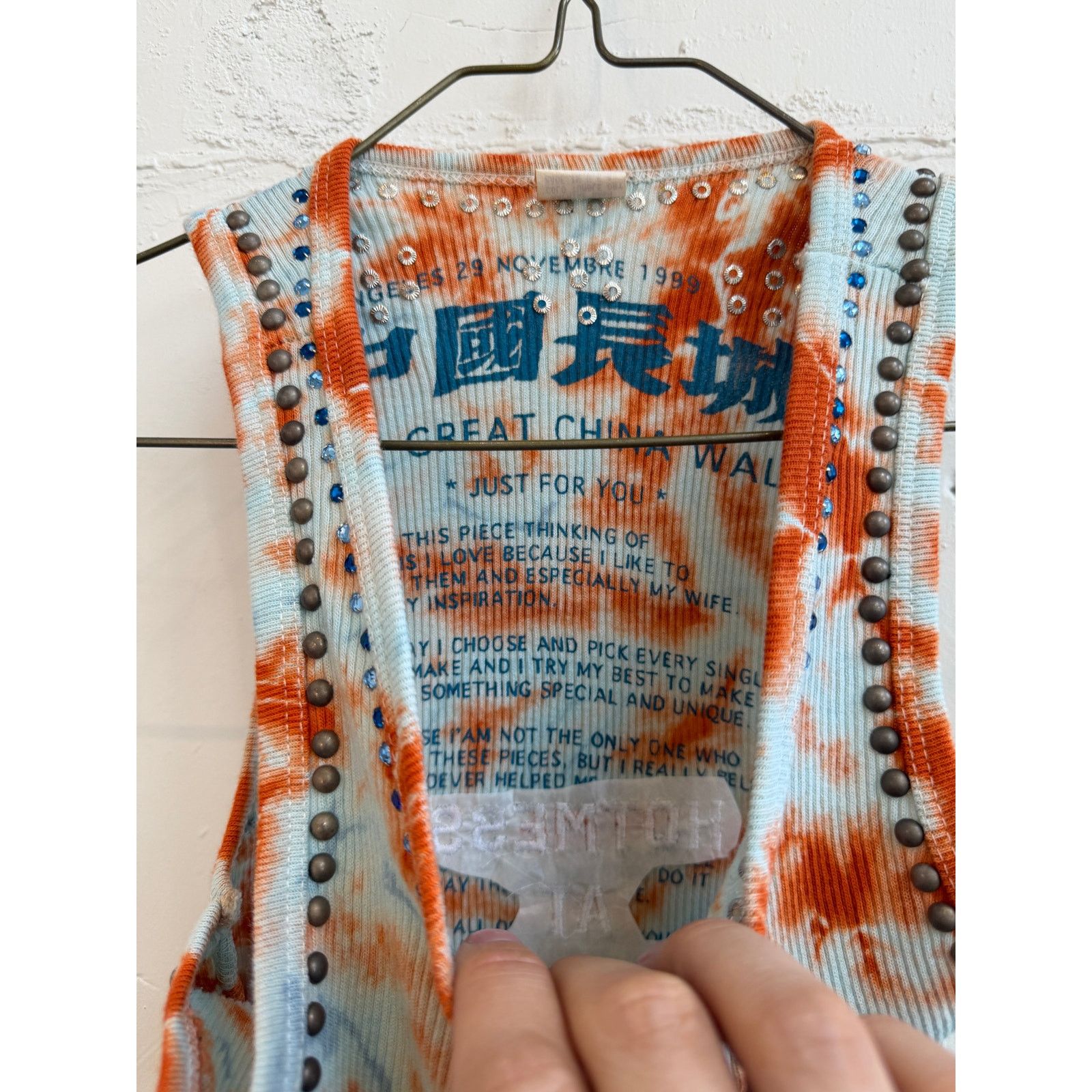 The Great China Wall Great China Wall x Hot Mess Tie Dye Studded Tank Top Size M / US 6-8 / IT 42-44 - 3 Thumbnail