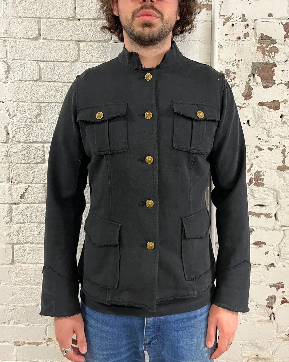 Polo Ralph Lauren 2010s Ralph Lauren Officer Gold Buttoned Multi Pockets Black Jacket Size S / US 4 / IT 40 - 2 Thumbnail