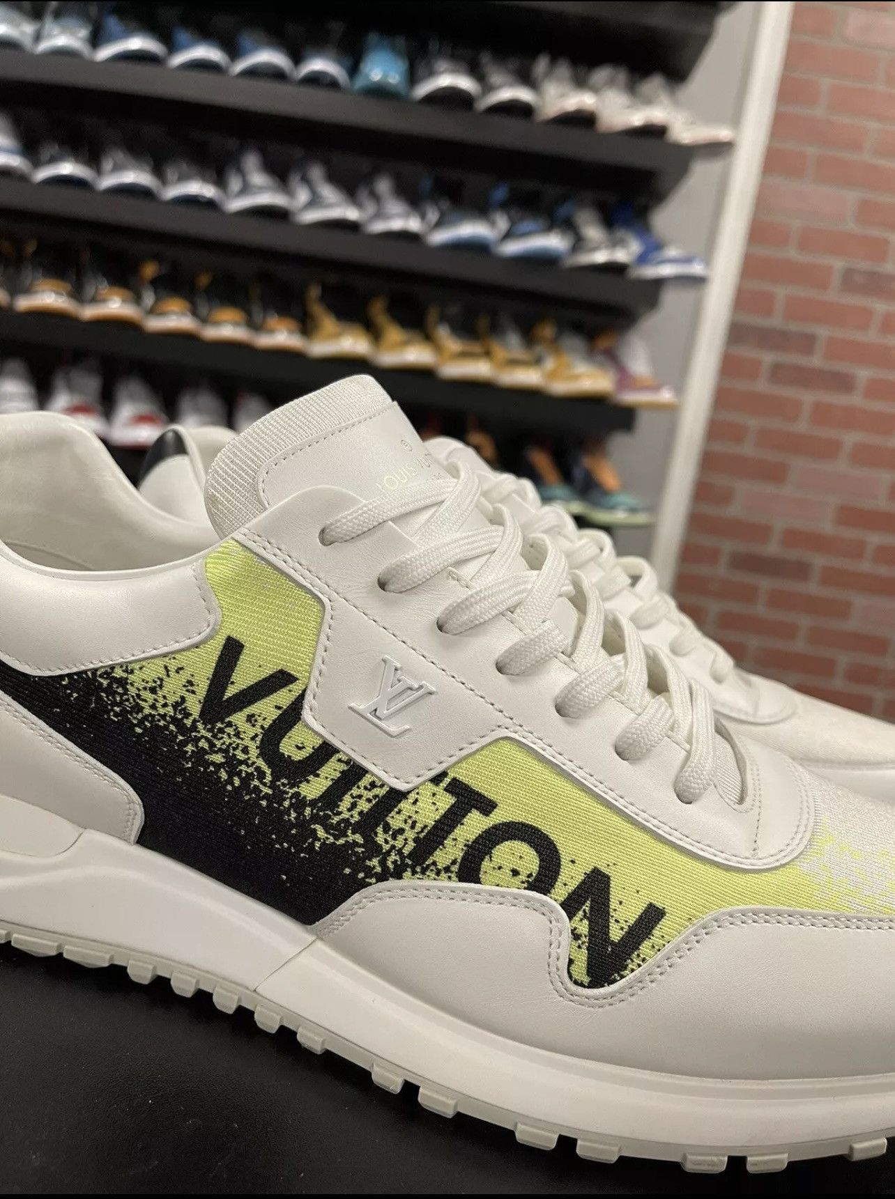 Louis Vuitton Size 10.5US/9.5LV - Louis Vuitton Run Away Sneaker Neon Size US 10.5 / EU 43-44 - 8 Thumbnail