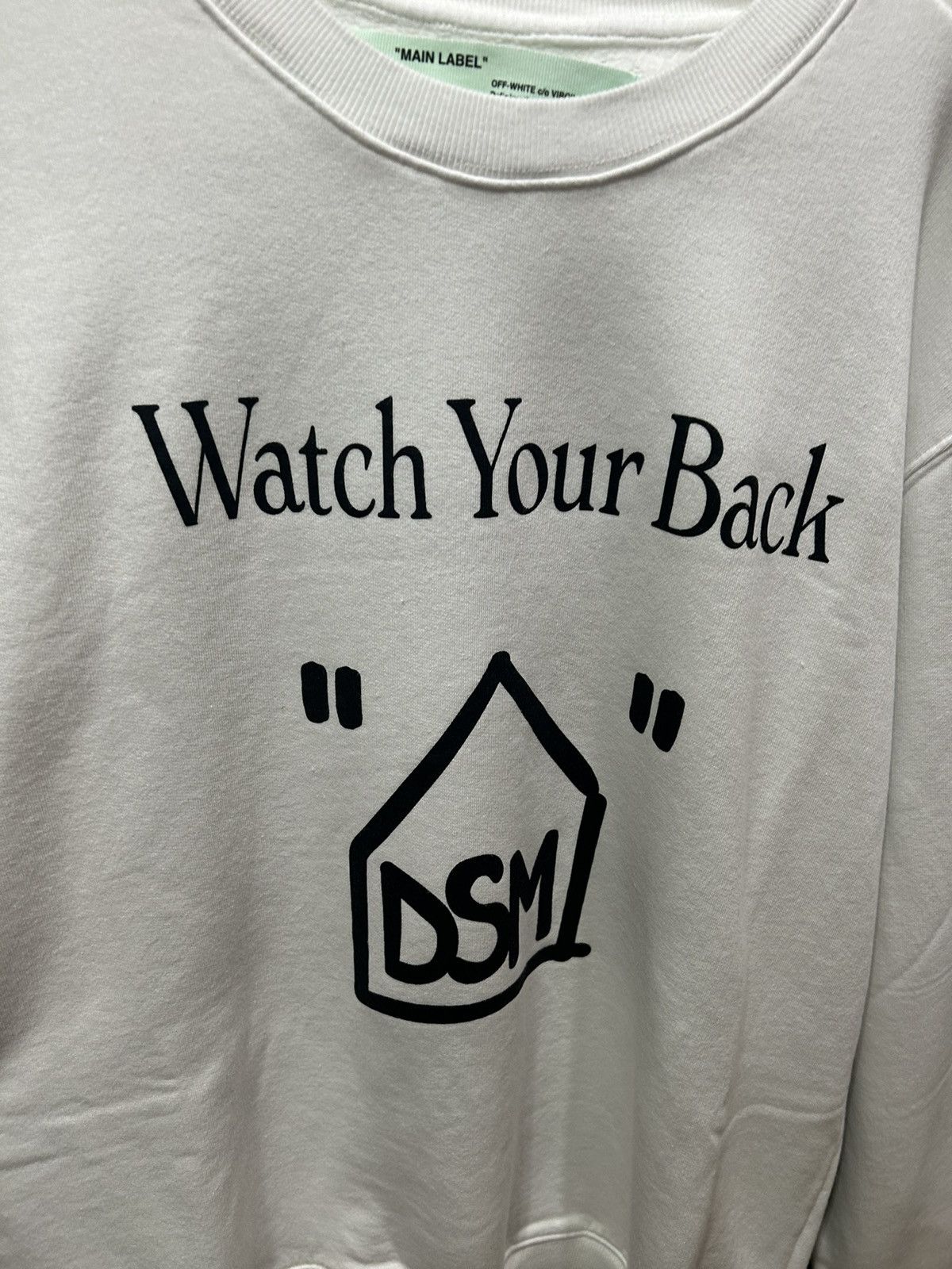Dover Street Market × Off-White Off-White x DSM “watch your back” crewneck Size US XL / EU 56 / 4 - 3 Thumbnail