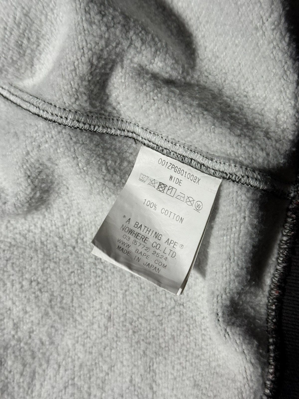 Bape Bape Check 2nd Ape Wide Full Zip Hoodie Size US L / EU 52-54 / 3 - 8 Thumbnail