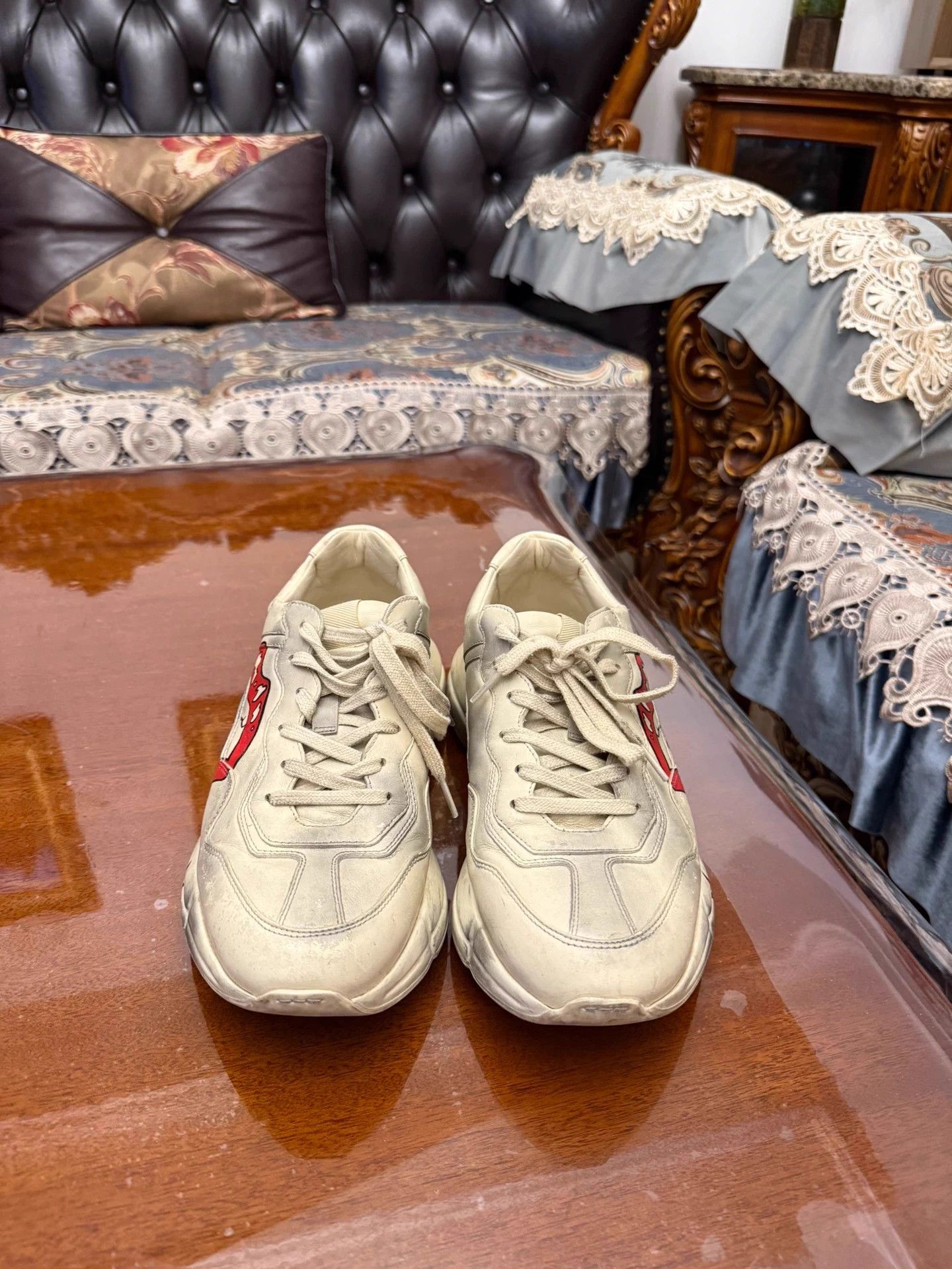 Gucci Gucci Iconic GG Logo Distressed Dad Sneaker US 7.5 Authentic Size US 7.5 / EU 40-41 - 5 Thumbnail