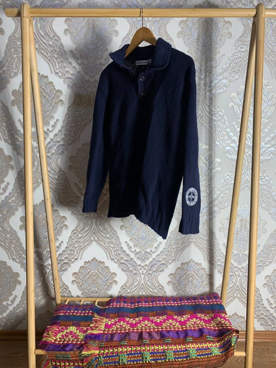 Stone Island VINTAGE STONE ISLAND KNIT ITALIAN DESIGNER SWEATER RETRO 90s Size US XL / EU 56 / 4 - 1 Thumbnail