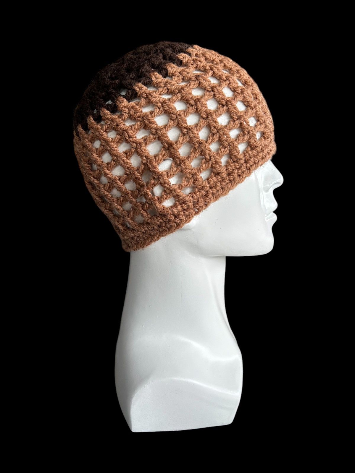 Japanese Brand × Kapital × Vintage Crochet Knitted Handmade Beanie Hats Rare☠️☠️ Size ONE SIZE - 1 Thumbnail
