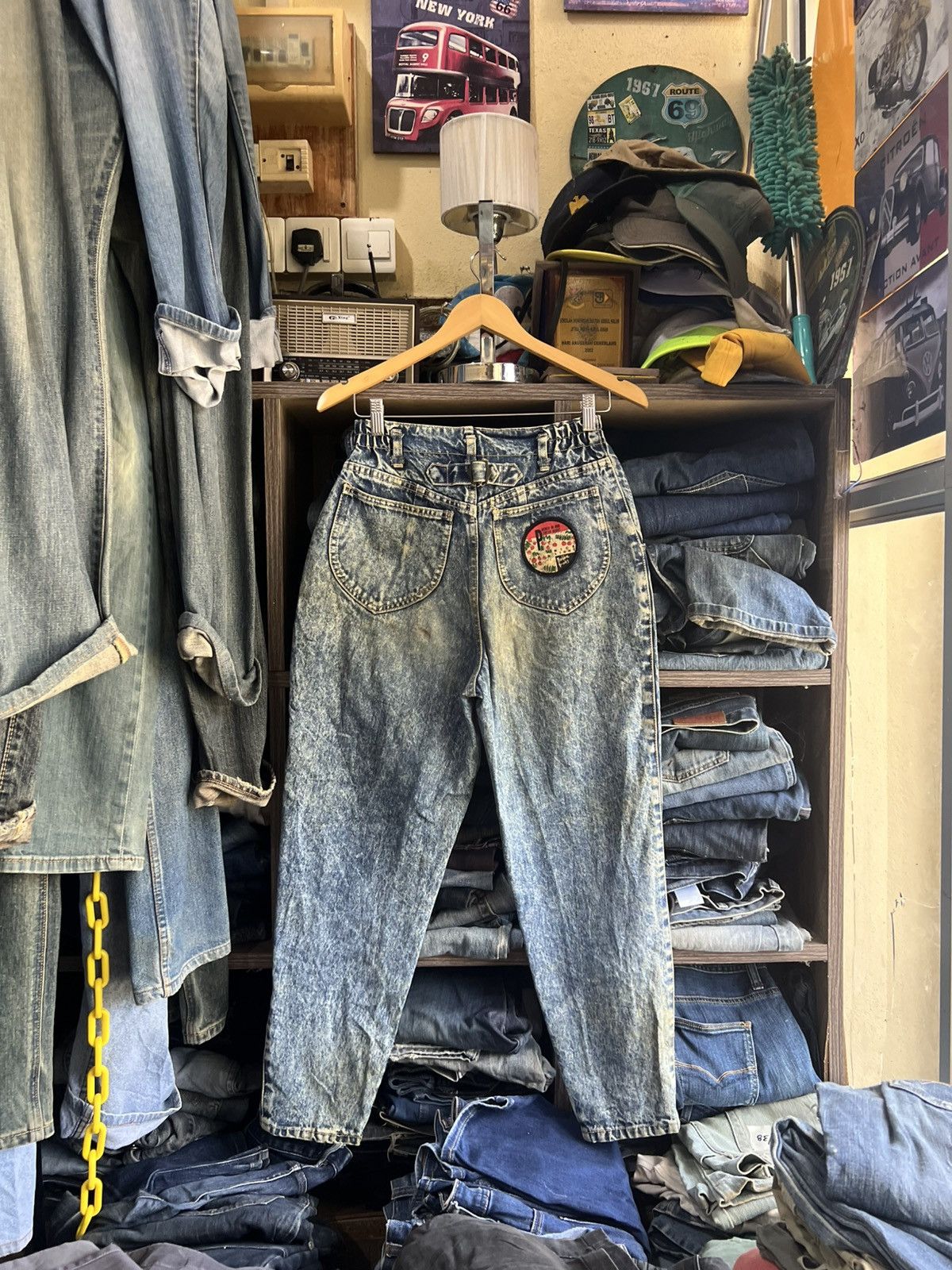 Japanese Brand 🔥Japanese Brand Acid Wash Distressed Denim Size US 27 - 3 Thumbnail