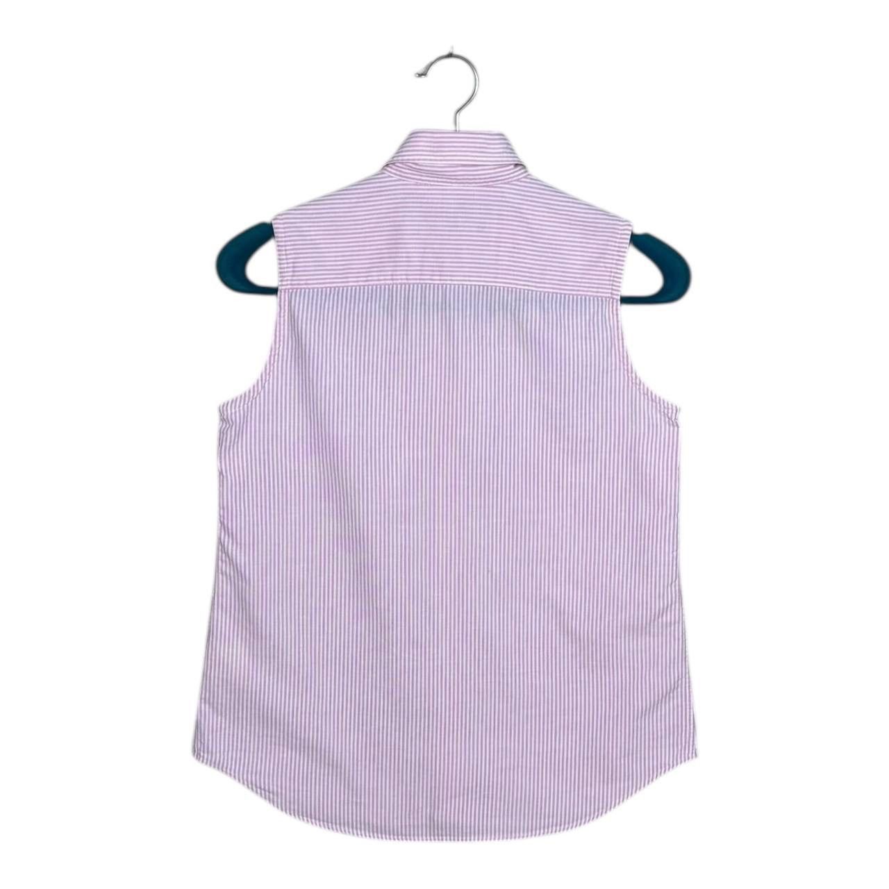 Polo Ralph Lauren VTG 90s Ralph Lauren Polo Sport Sleeveless Pinstripe Shirt Size M / US 6-8 / IT 42-44 - 2 Thumbnail