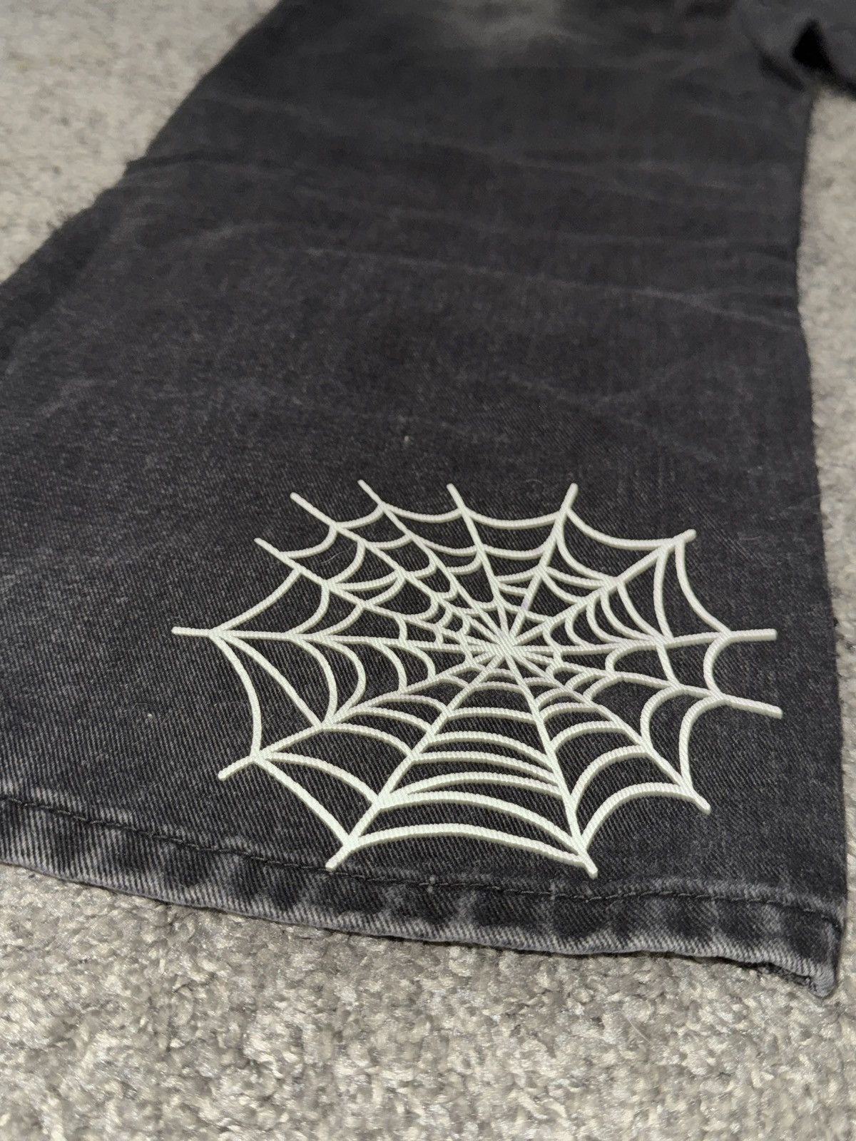Japanese Brand × Vintage black baggy denim Spider 🕷️ jeans Size US 30 / EU 46 - 7 Thumbnail