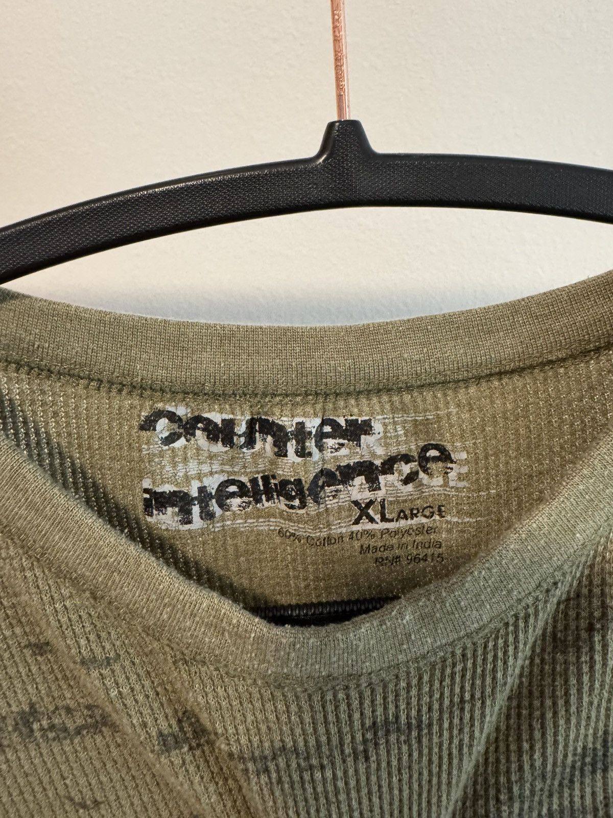 Vintage Vintage Counter Intelligence Green Longsleeve Thermal Size US L / EU 52-54 / 3 - 2 Thumbnail