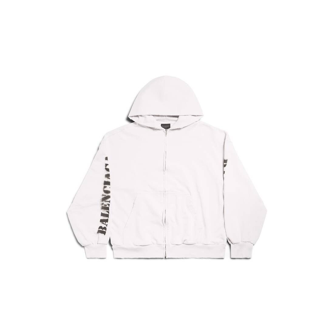 Balenciaga Balenciaga Loop Sports Icon Logo Zip-up Hoodie