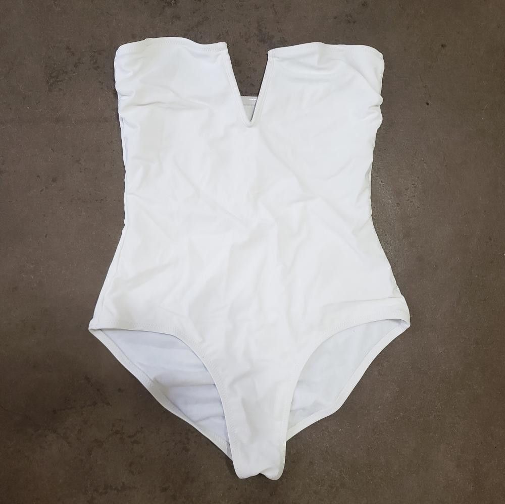 Designer White | FYS | Cape Cod V Cut Monokini Size ONE SIZE - 1 Thumbnail