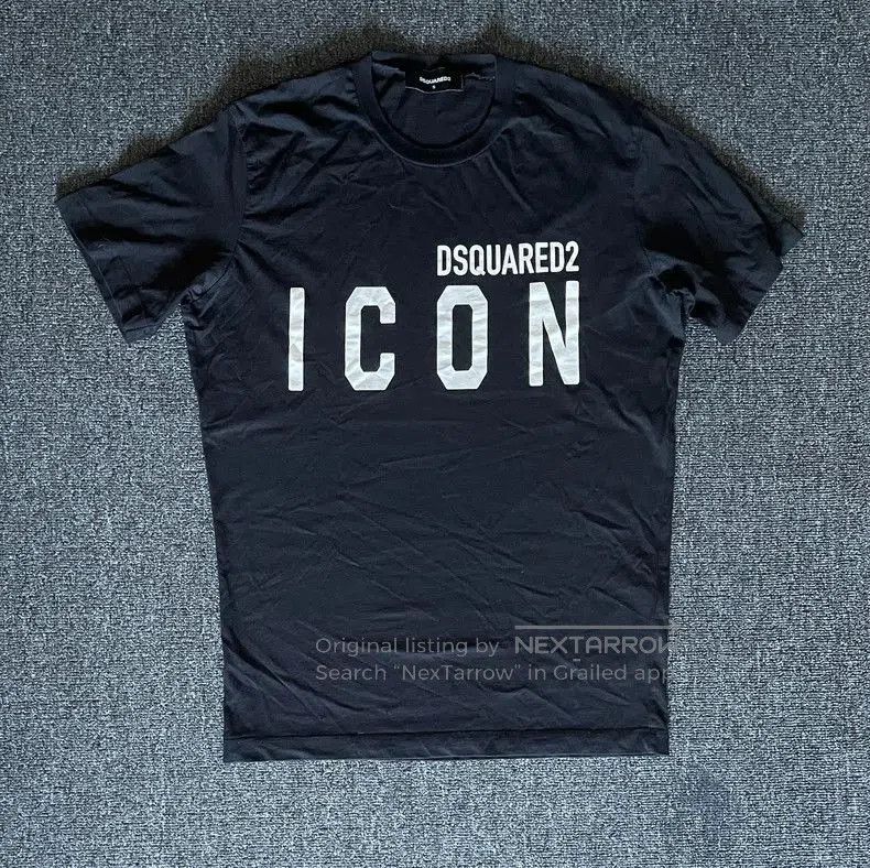 Dsquared2 Dsquared2 ICON Black Short Sleeve T. Size US S / EU 44-46 / 1 - 1 Thumbnail