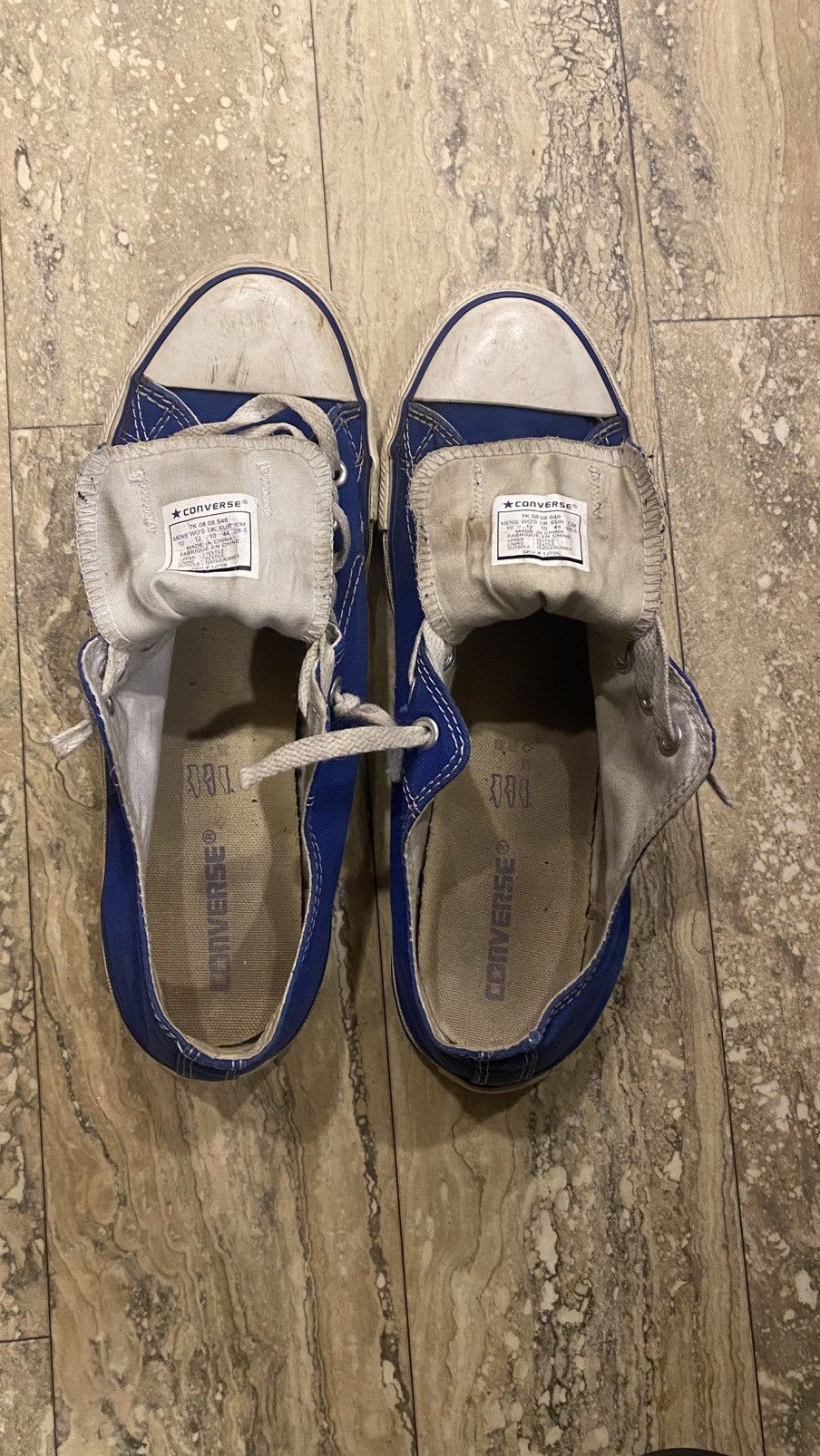 Converse BLUE AND WHITE CONVERSE SHOES Size US 10 / EU 43 - 4 Thumbnail