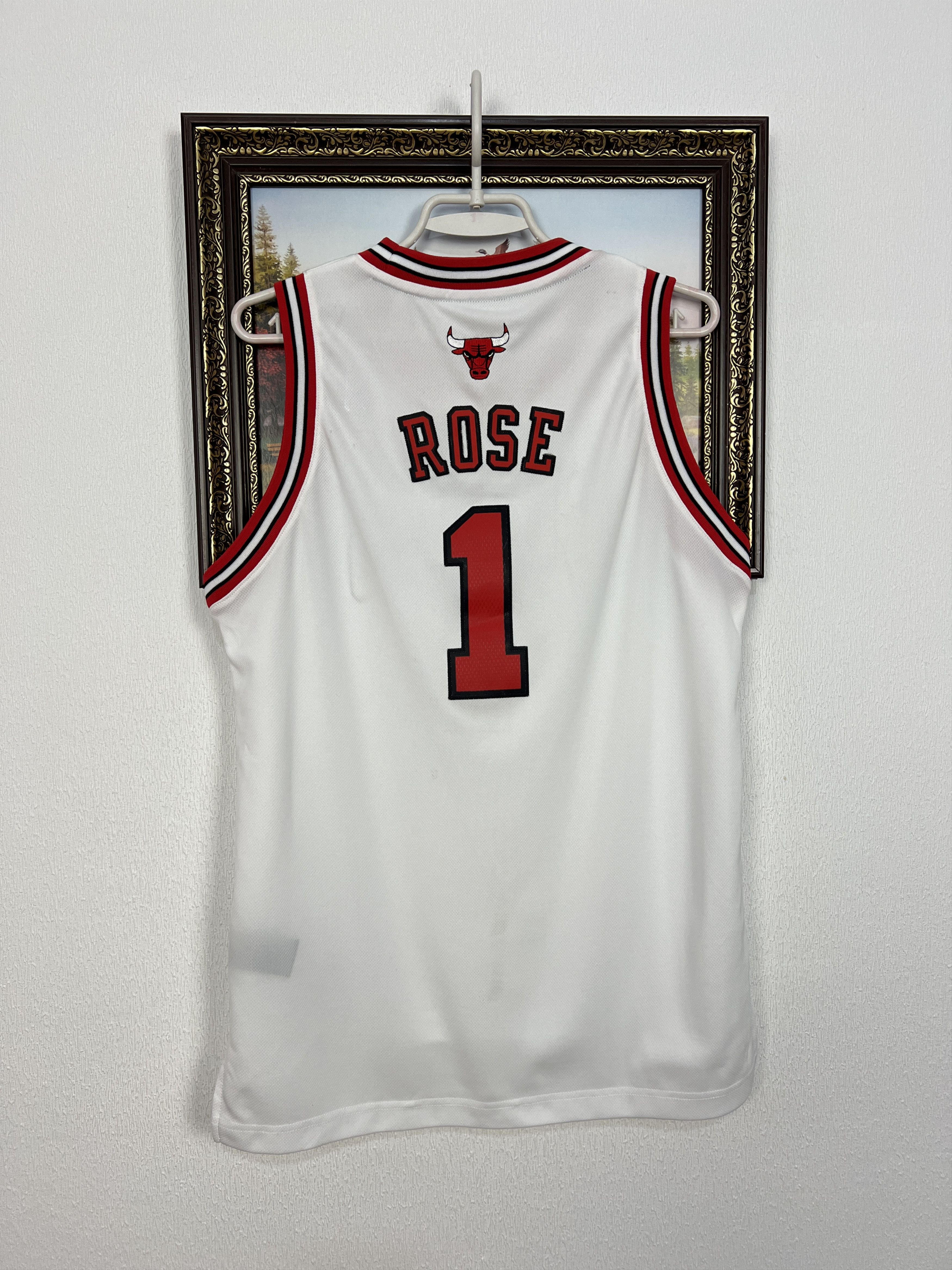 Adidas Chicago Bulls NBA #1 Rose Jersey Shirt Rare Boys Size L Size US XXS / EU 40 - 9 Thumbnail