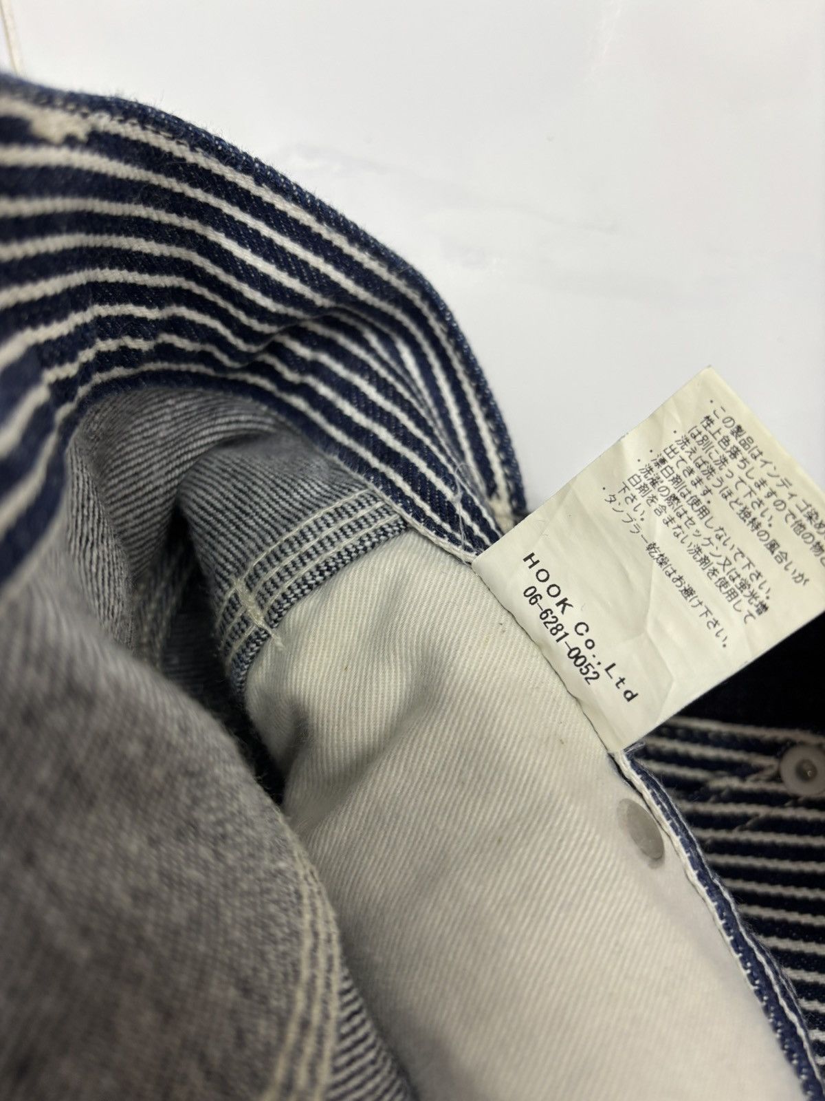 Kapital KOJIMA GENES Hickory Stripe Reconstructed Work Wear Jeans Size US 36 / EU 52 - 11 Thumbnail