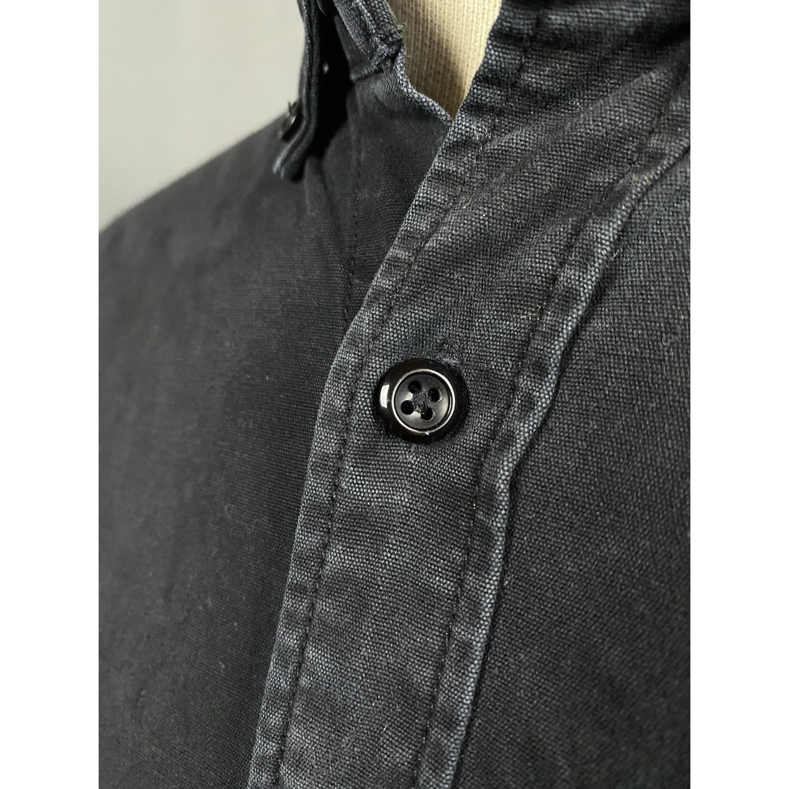 Kith Kith Garment Dyed Men's Black Denim Overshirt Jacket Size M Size US M / EU 48-50 / 2 - 7 Thumbnail