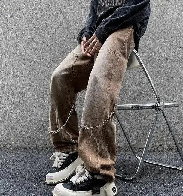 Japanese Brand Trendy Straight-leg Denim Pant Size US 32 / EU 48 - 2 Thumbnail