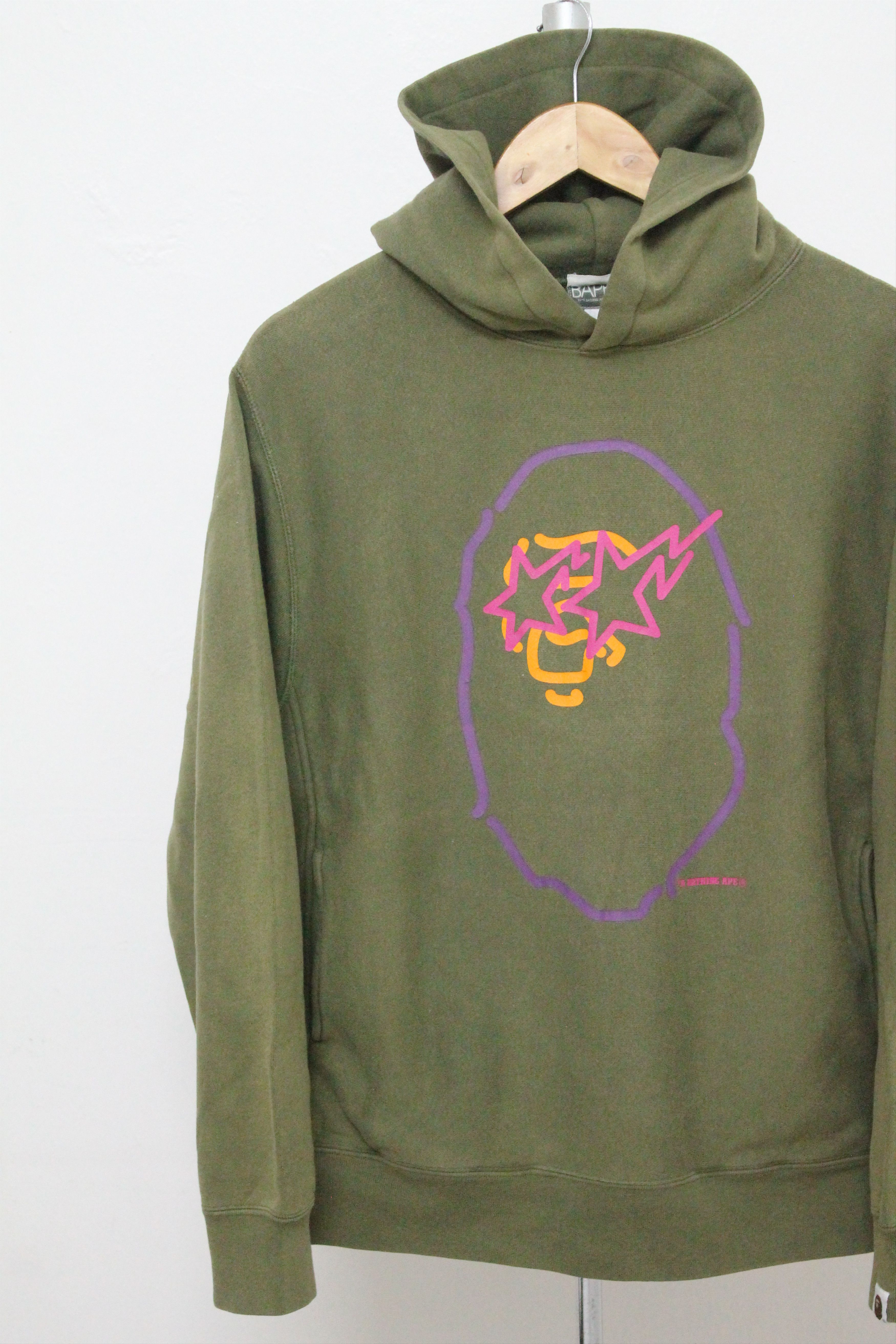 Bape A BATHING APE BAPESTA Pullover Hoodie Sweater size M. Size US M / EU 48-50 / 2 - 4 Thumbnail