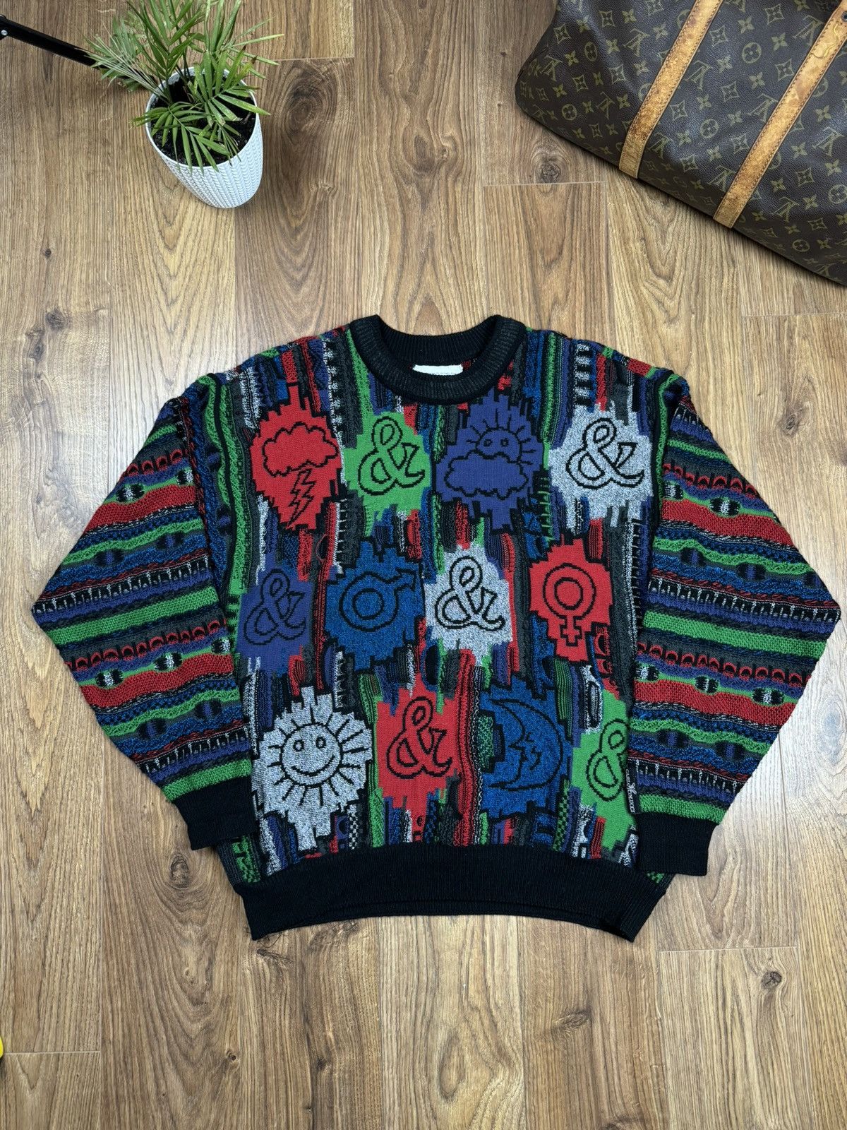 Carlo Colucci Vintage wool sweater Carlo Colucci original casual item Size US L / EU 52-54 / 3 - 1 Thumbnail