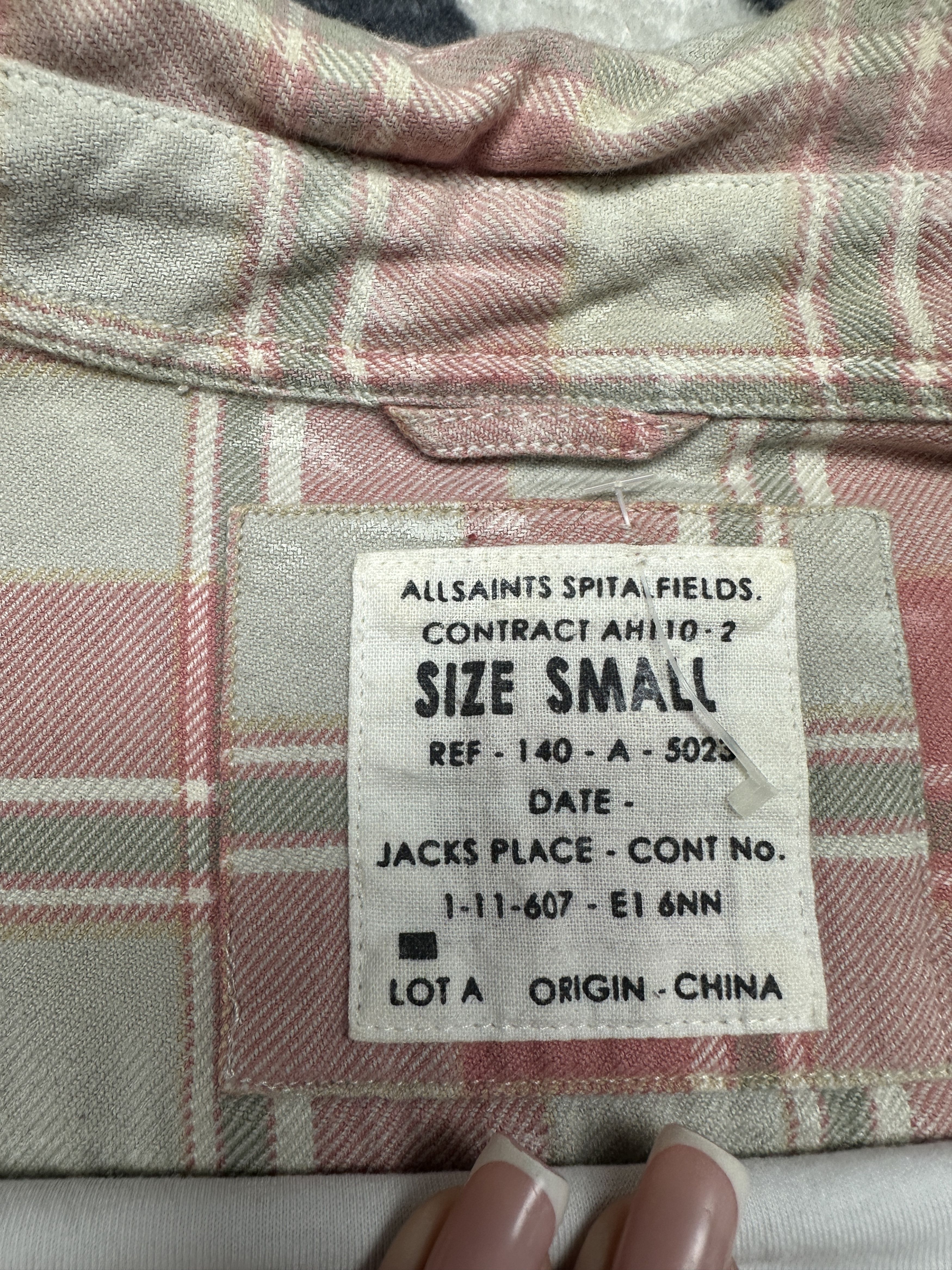 Allsaints Allsaints Vintage Mens Avalon 1/2 Sleeve Flannel Shirt Size US S / EU 44-46 / 1 - 4 Thumbnail