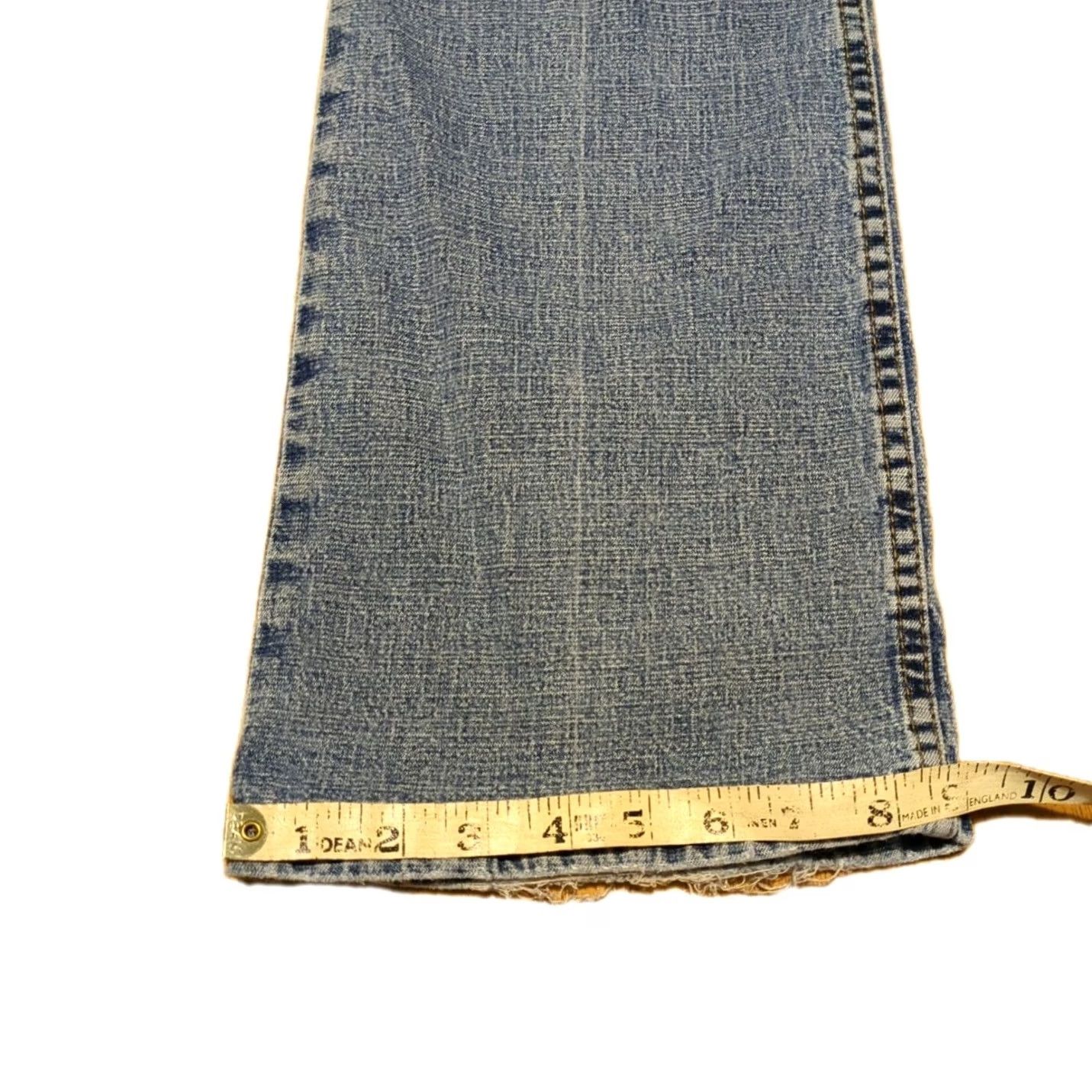 Vintage Aéropostale Jeans Women's 9/10 Regular Blue Light Wash Mid Rise Flare Jeans Size 30" / US 8 / IT 44 - 2 Thumbnail